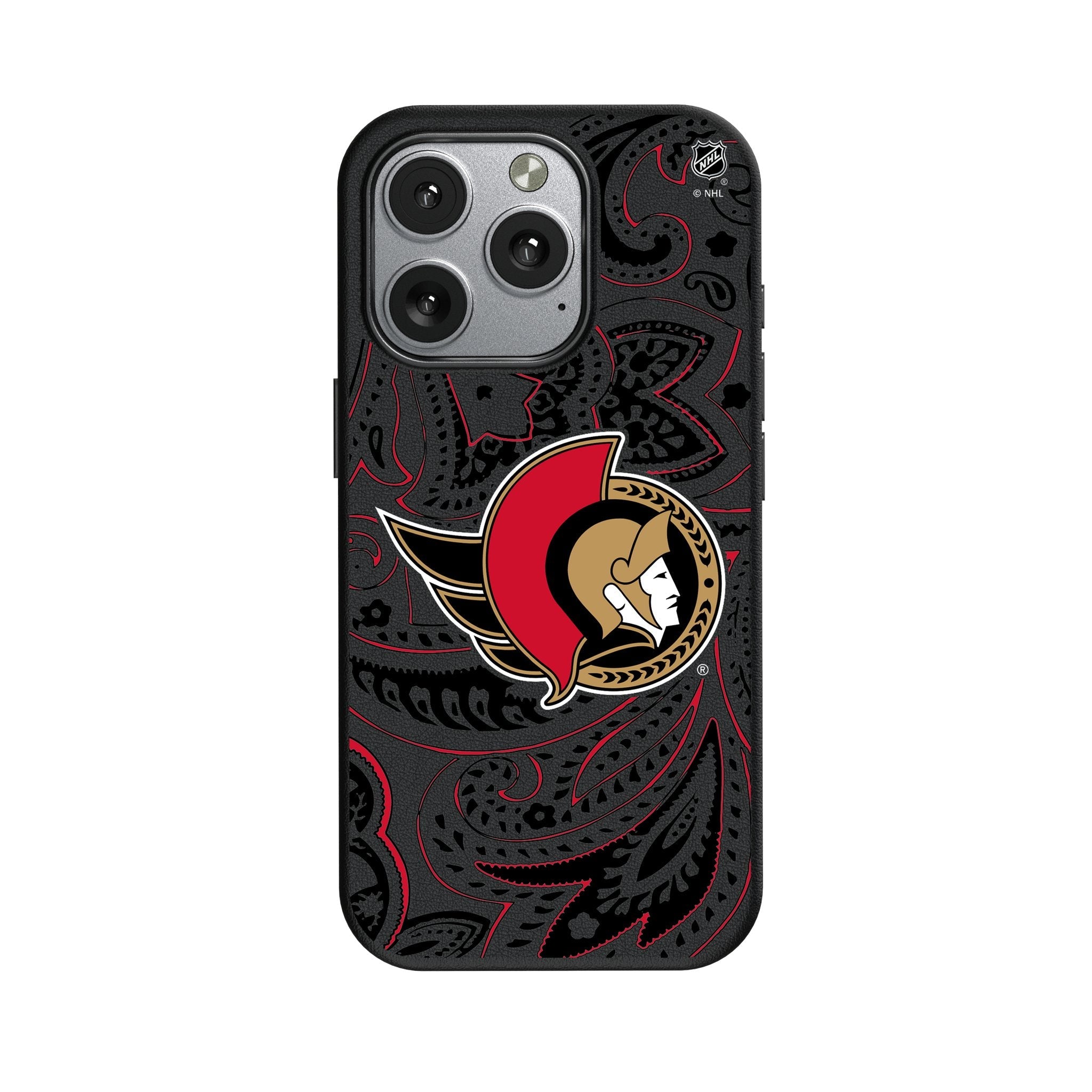Ottawa Senators Paisley MagSafe Compatible Phone Case for Apple iPhone