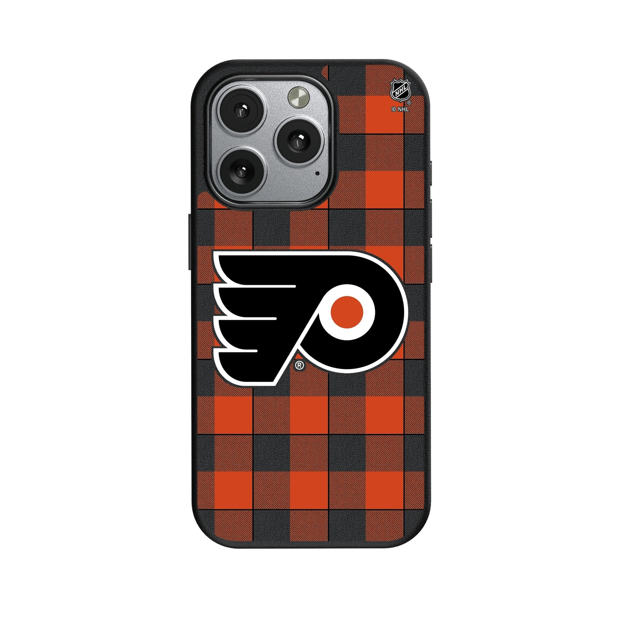 Philadelphia Flyers Plaid MagSafe Compatible Phone Case for Apple iPhone