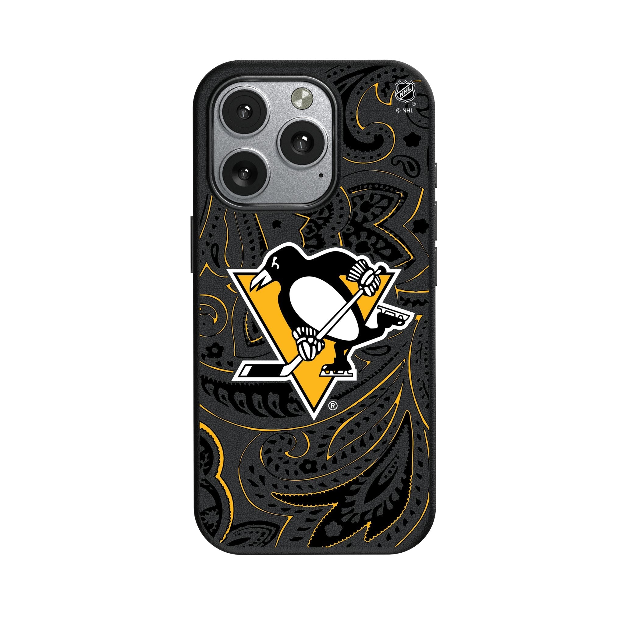 Pittsburgh Penguins Paisley MagSafe Compatible Phone Case for Apple iPhone