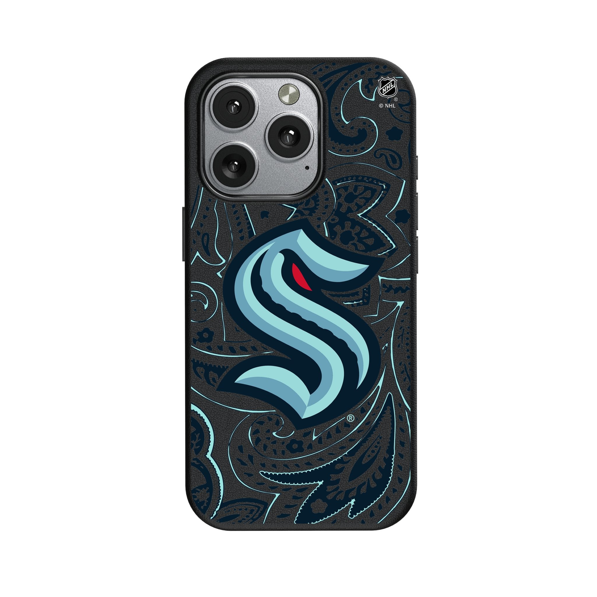 Seattle Kraken Paisley MagSafe Compatible Phone Case for Apple iPhone