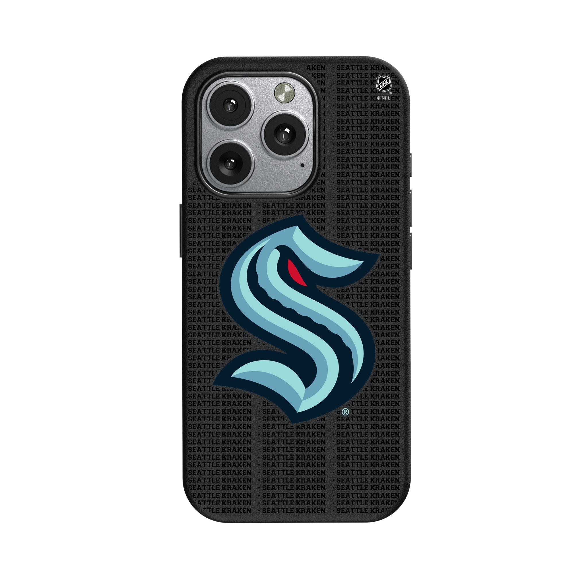Seattle Kraken Text Backdrop MagSafe Compatible Phone Case for Apple iPhone