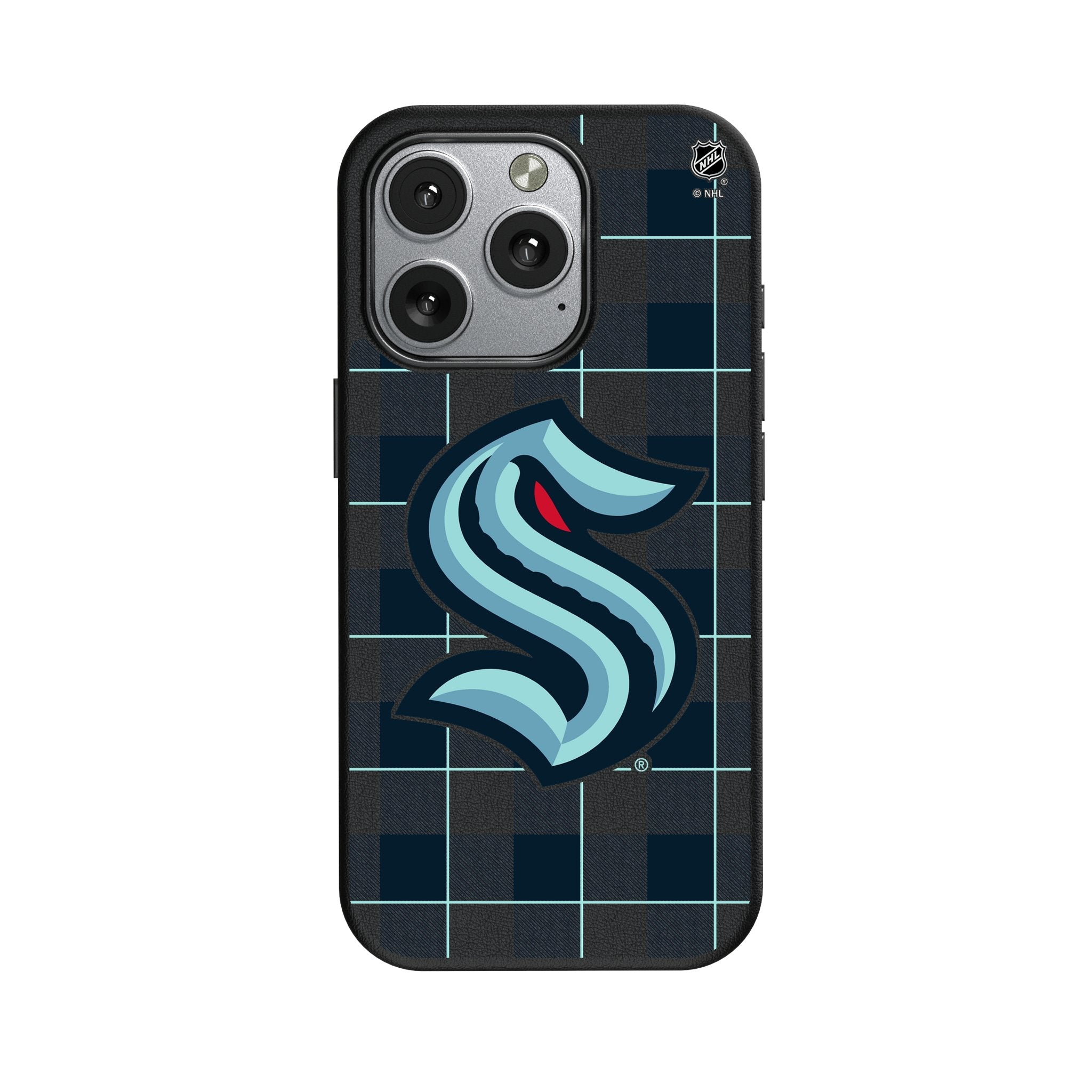 Seattle Kraken Plaid MagSafe Compatible Phone Case for Apple iPhone