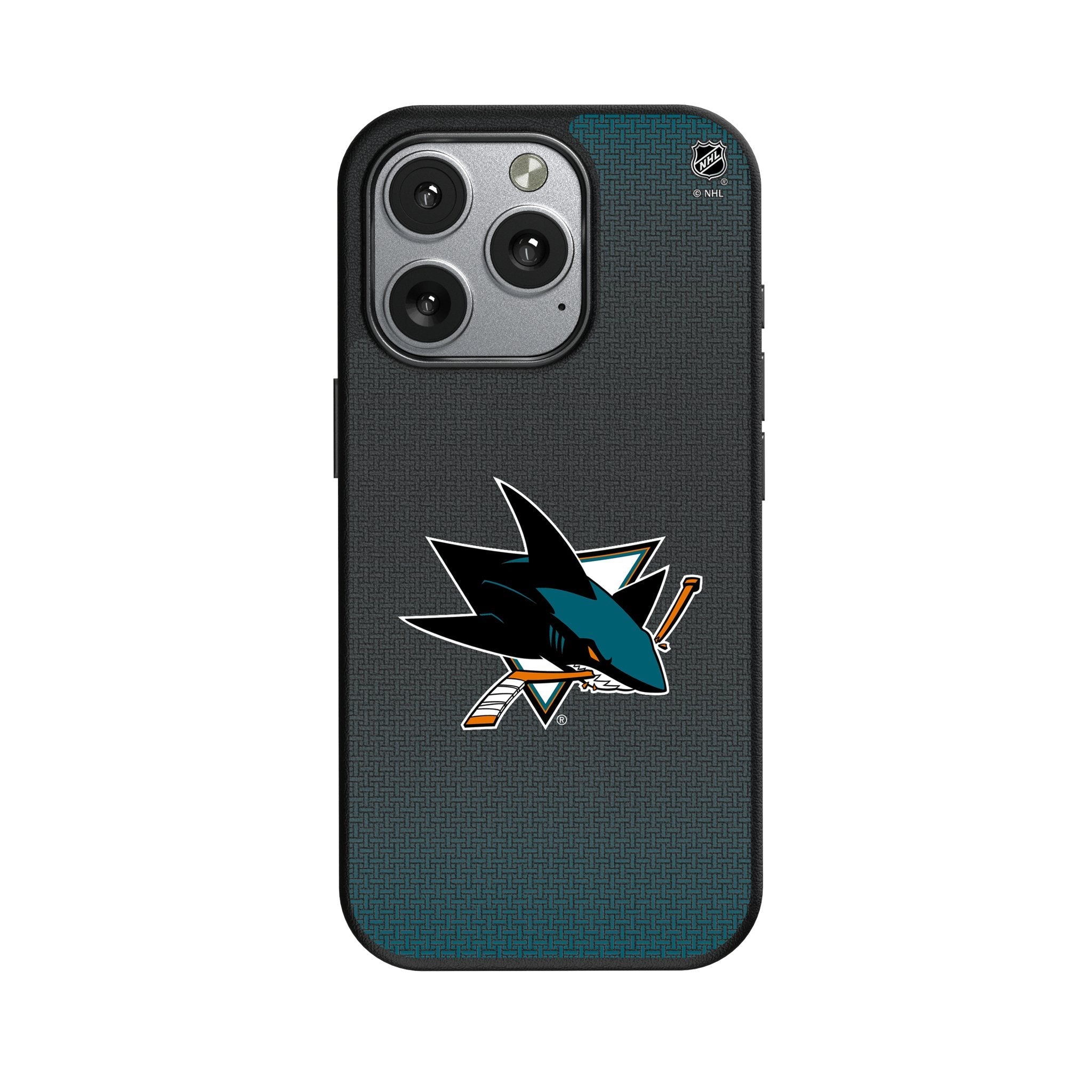 San Jose Sharks Linen MagSafe Compatible Phone Case for Apple iPhone