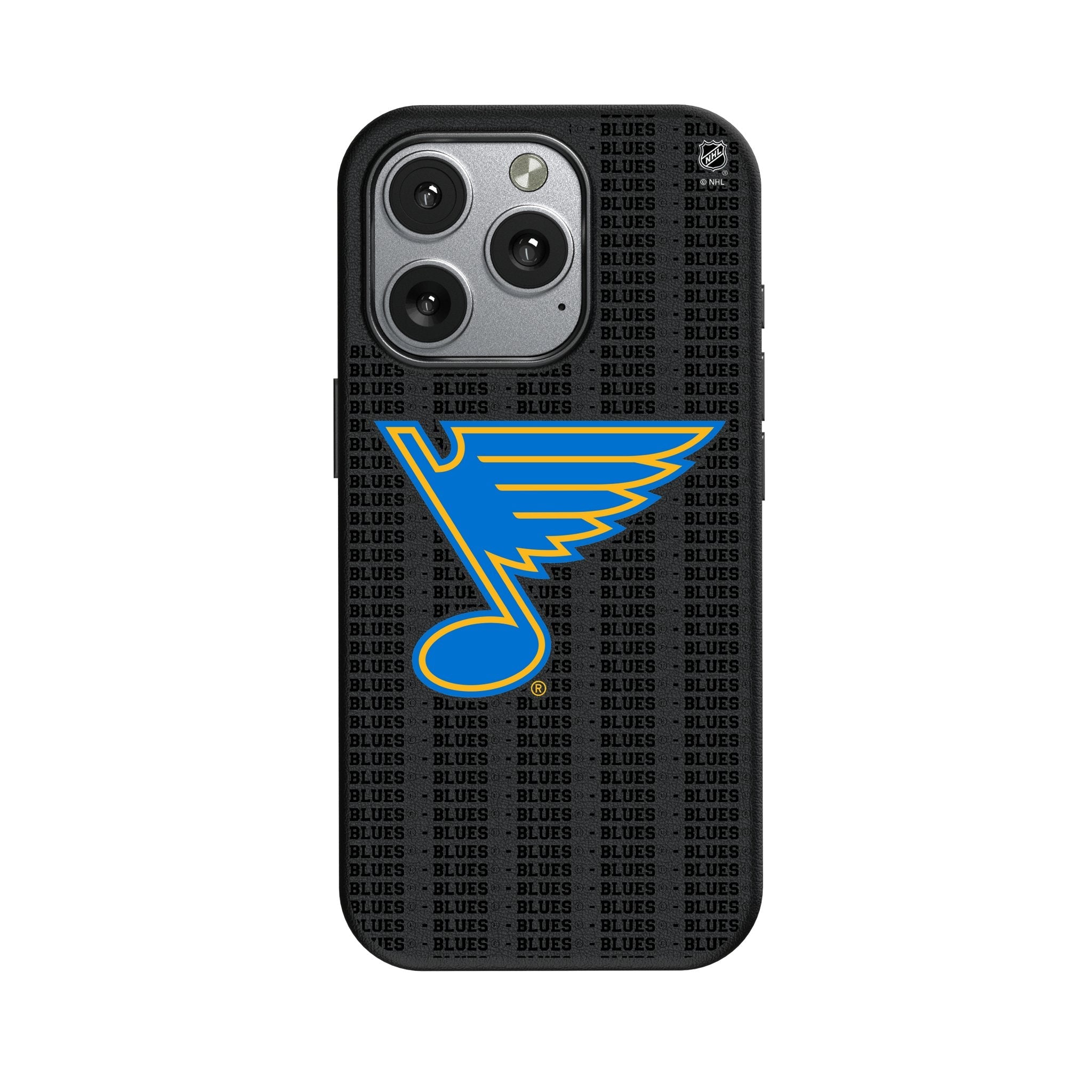 St. Louis Blues Text Backdrop MagSafe Compatible Phone Case for Apple iPhone