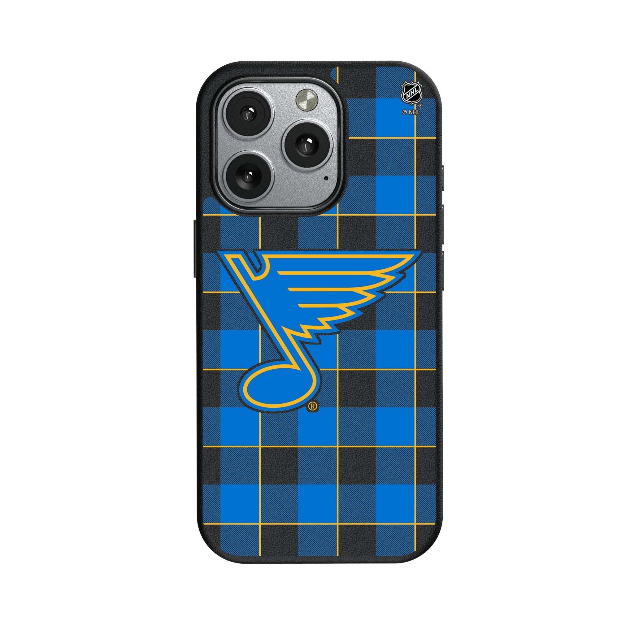St. Louis Blues Plaid MagSafe Compatible Phone Case for Apple iPhone