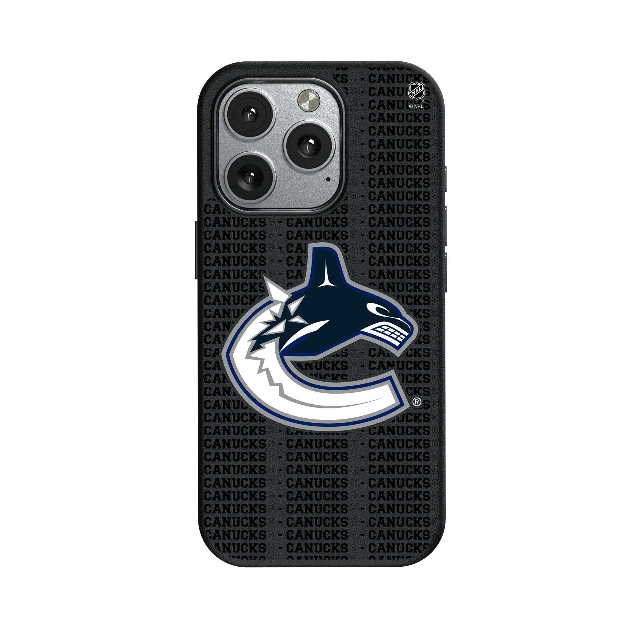 Vancouver Canucks Text Backdrop MagSafe Compatible Phone Case for Apple iPhone