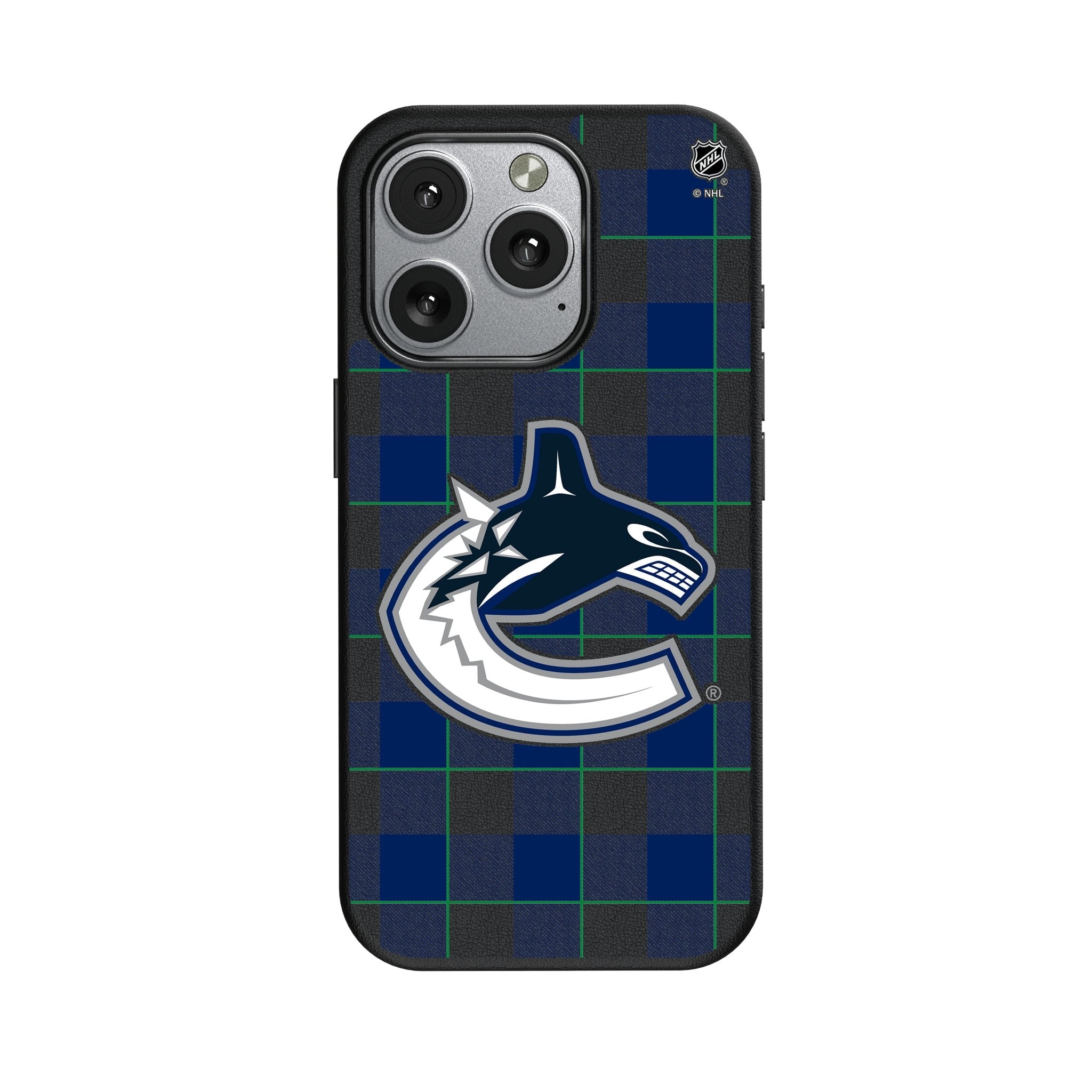 Vancouver Canucks Plaid MagSafe Compatible Phone Case for Apple iPhone