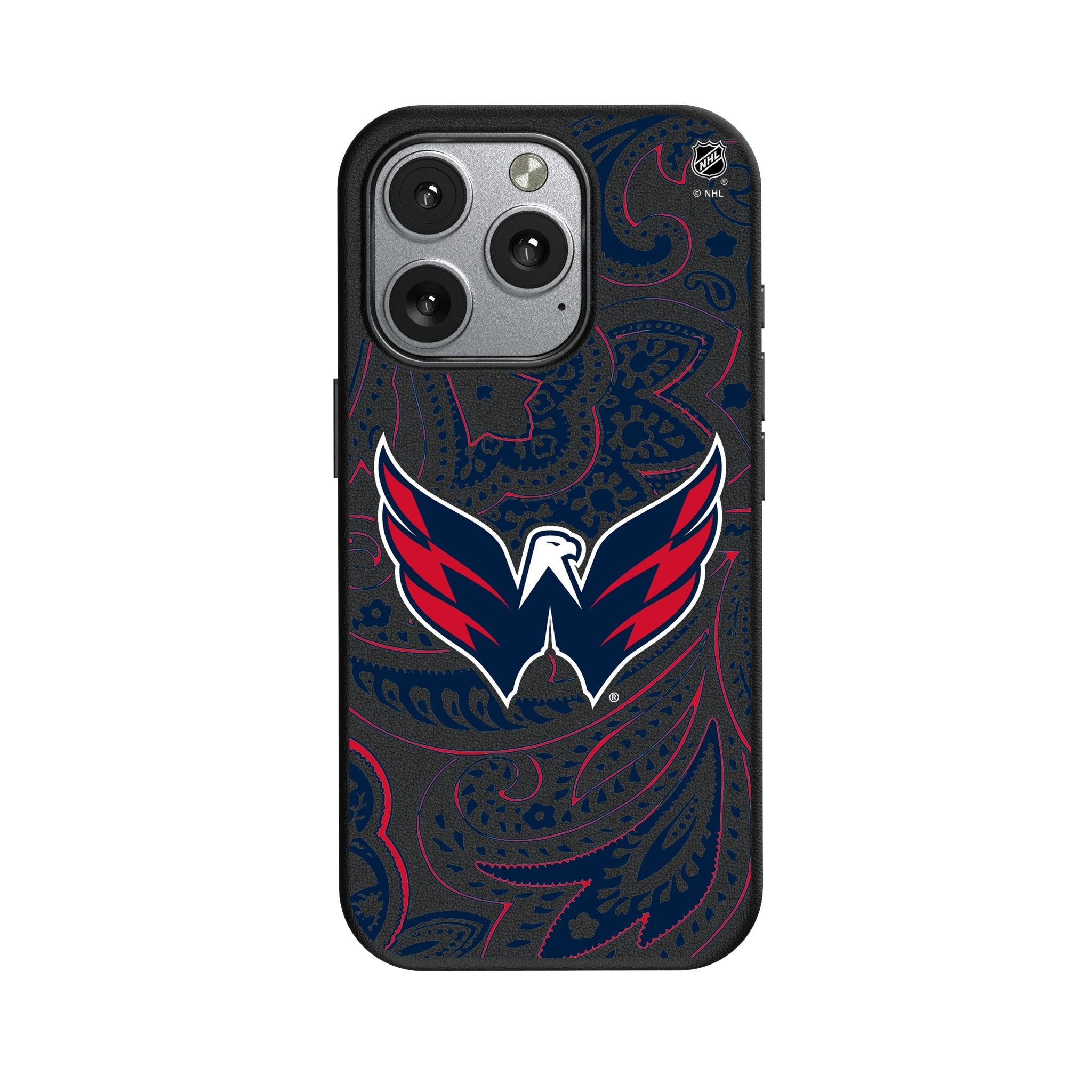 Washington Capitals Paisley MagSafe Compatible Phone Case for Apple iPhone