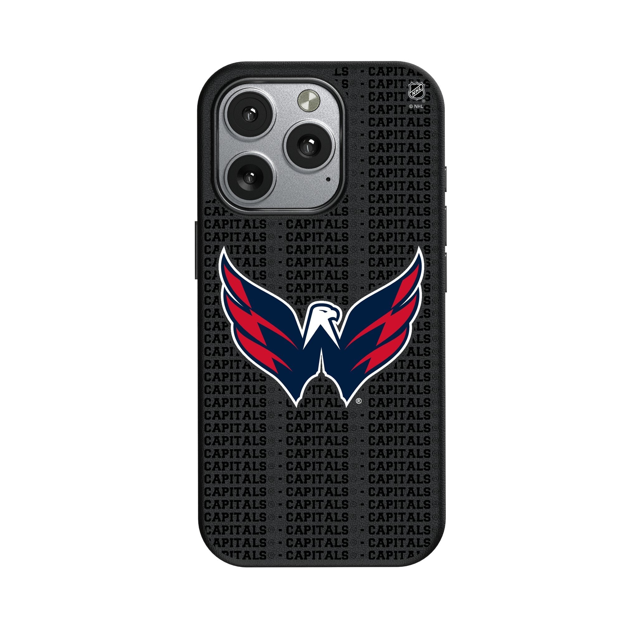 Washington Capitals Text Backdrop MagSafe Compatible Phone Case for Apple iPhone