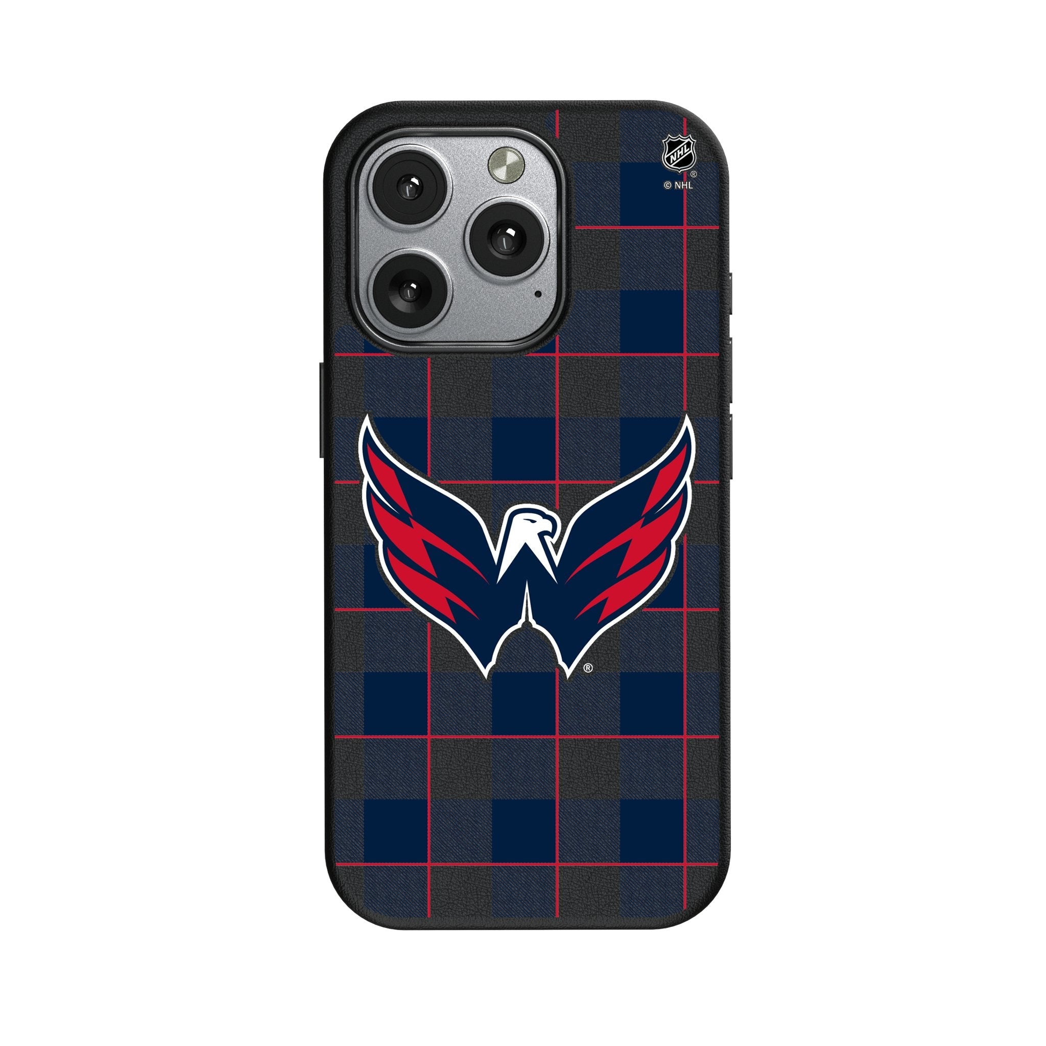 Washington Capitals Plaid MagSafe Compatible Phone Case for Apple iPhone