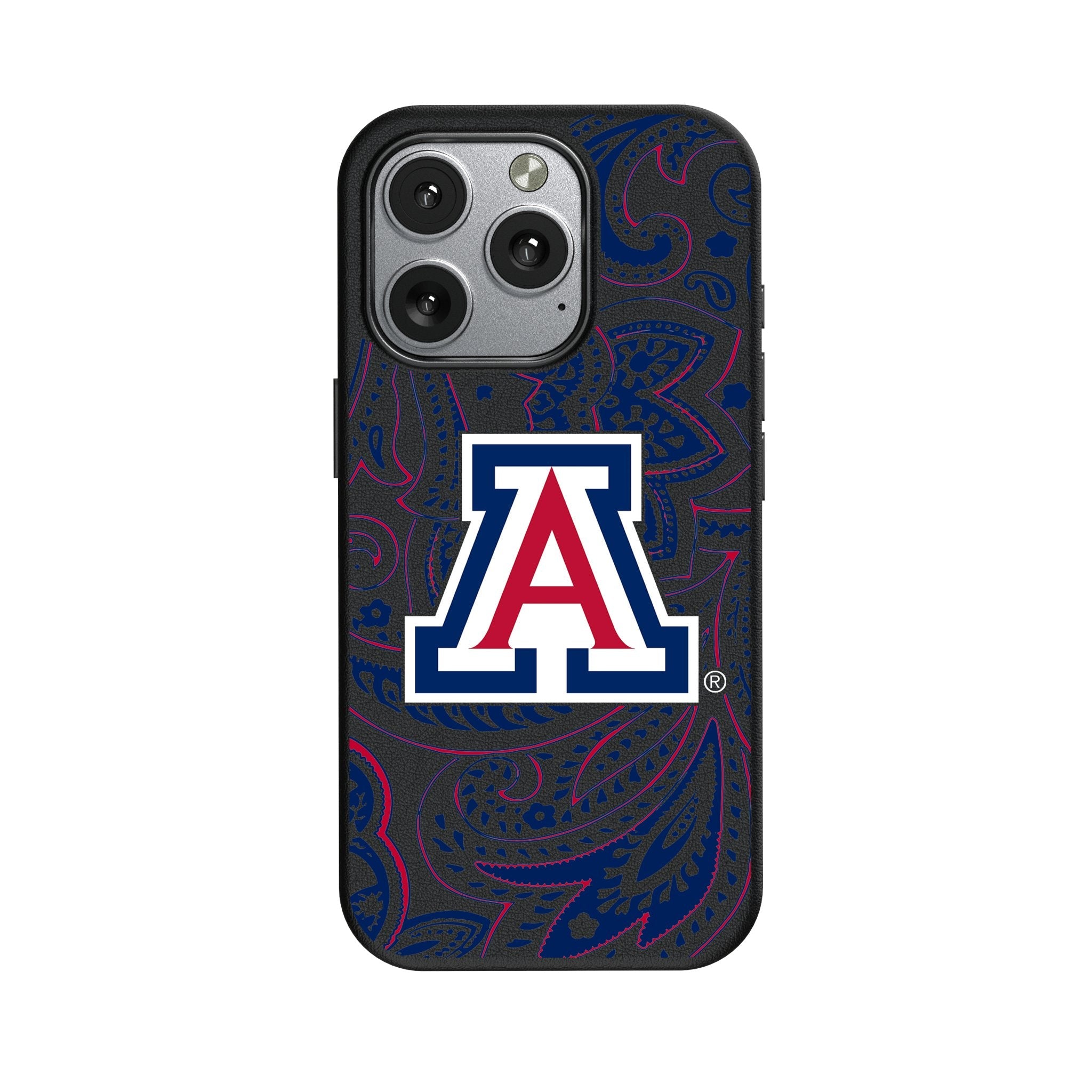 University of Arizona Wildcats Paisley MagSafe Compatible Phone Case for Apple iPhone 1
