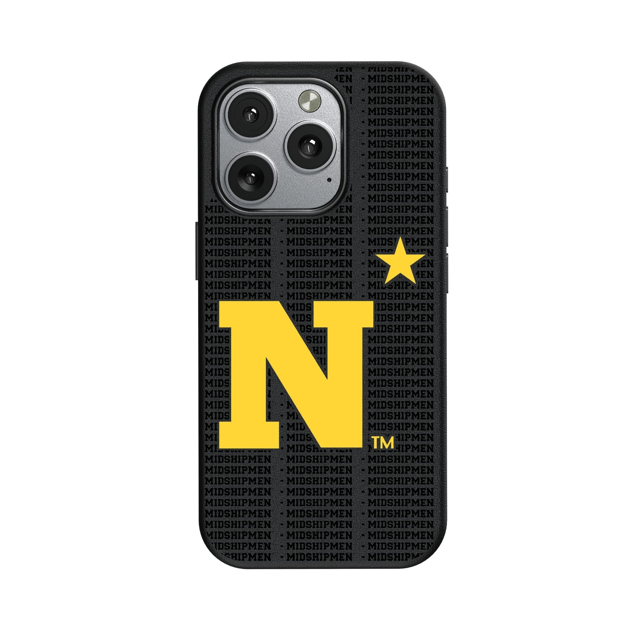 United State Naval Academy Midshipmen Text Backdrop MagSafe Compatible Phone Case for Apple iPhone