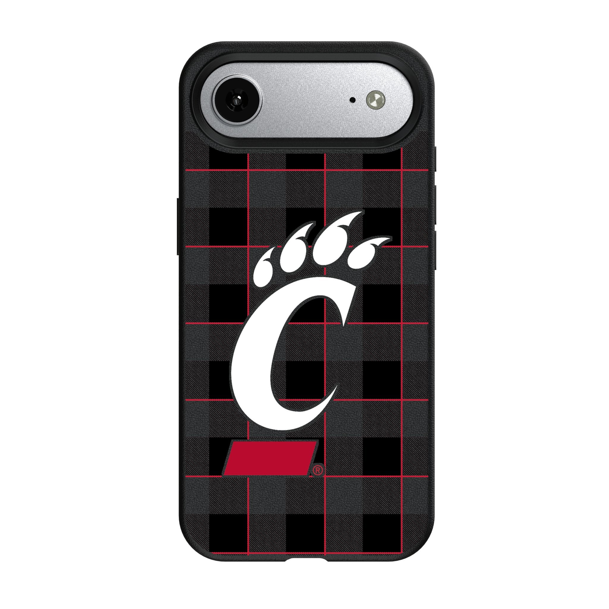 University of Cincinnati Bearcats Plaid MagSafe Compatible Phone Case for Apple iPhone 17 Series