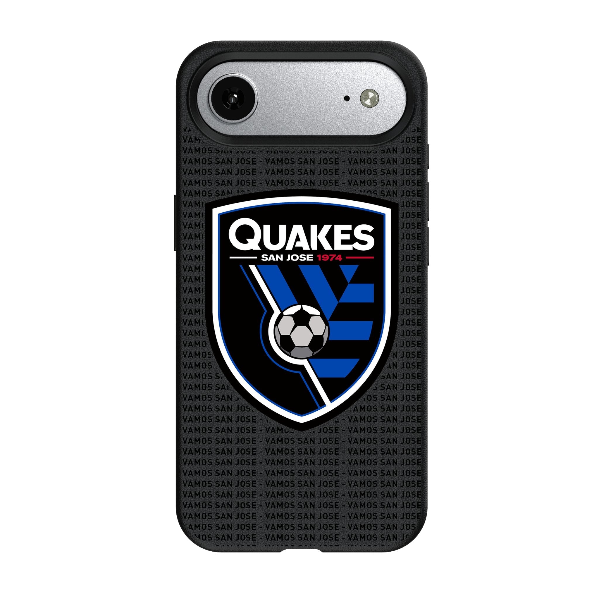 San Jose Earthquakes Text Backdrop MagSafe Compatible Phone Case for Apple iPhone 17 Series 3