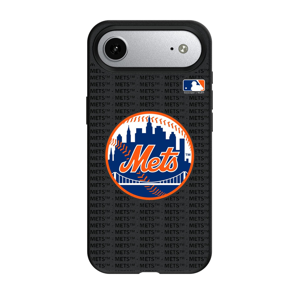 New York Mets Text Backdrop MagSafe Compatible Phone Case for Apple iPhone 17 Series 3