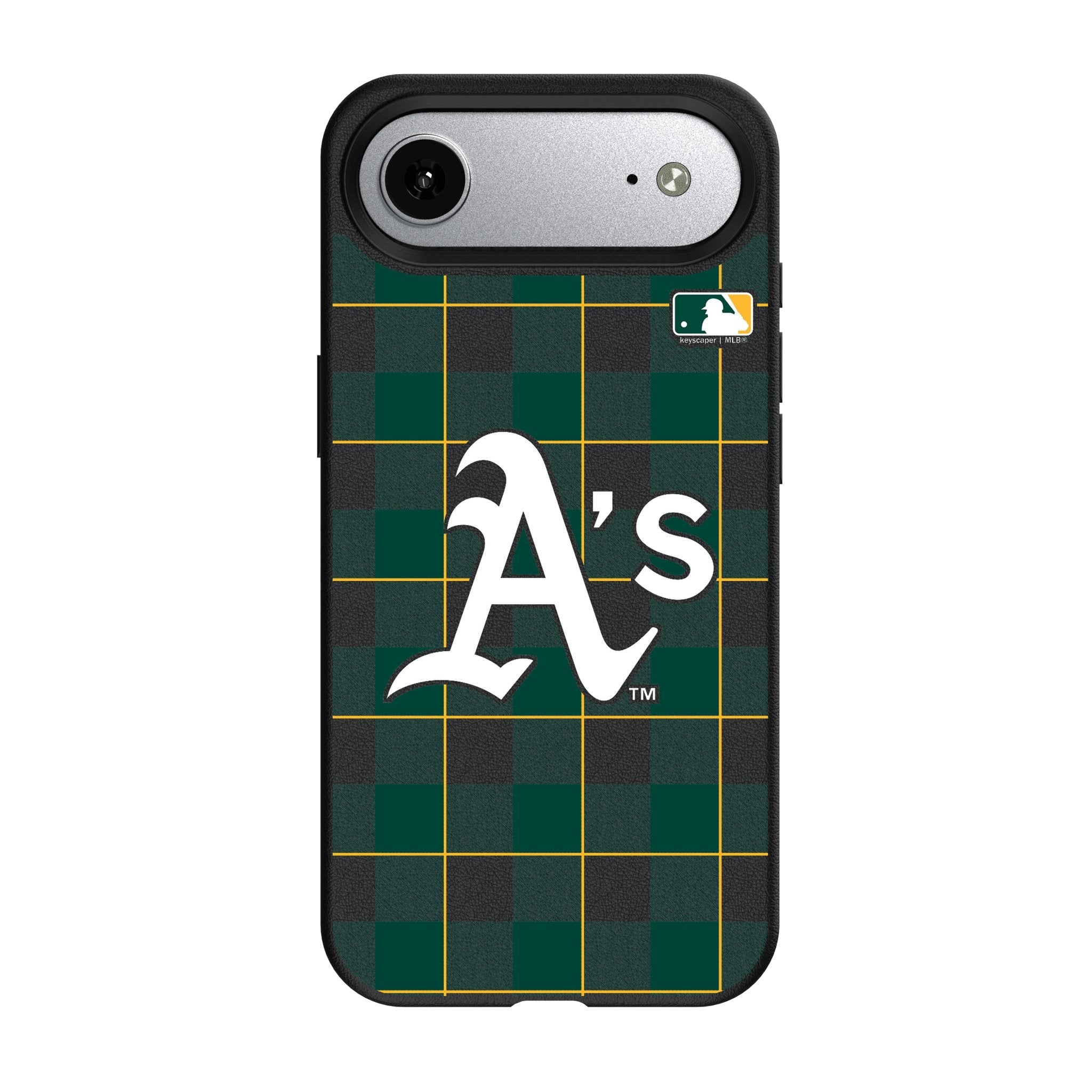 Oakland Athletics Plaid MagSafe Compatible Phone Case for Apple iPhone 17 Series 3