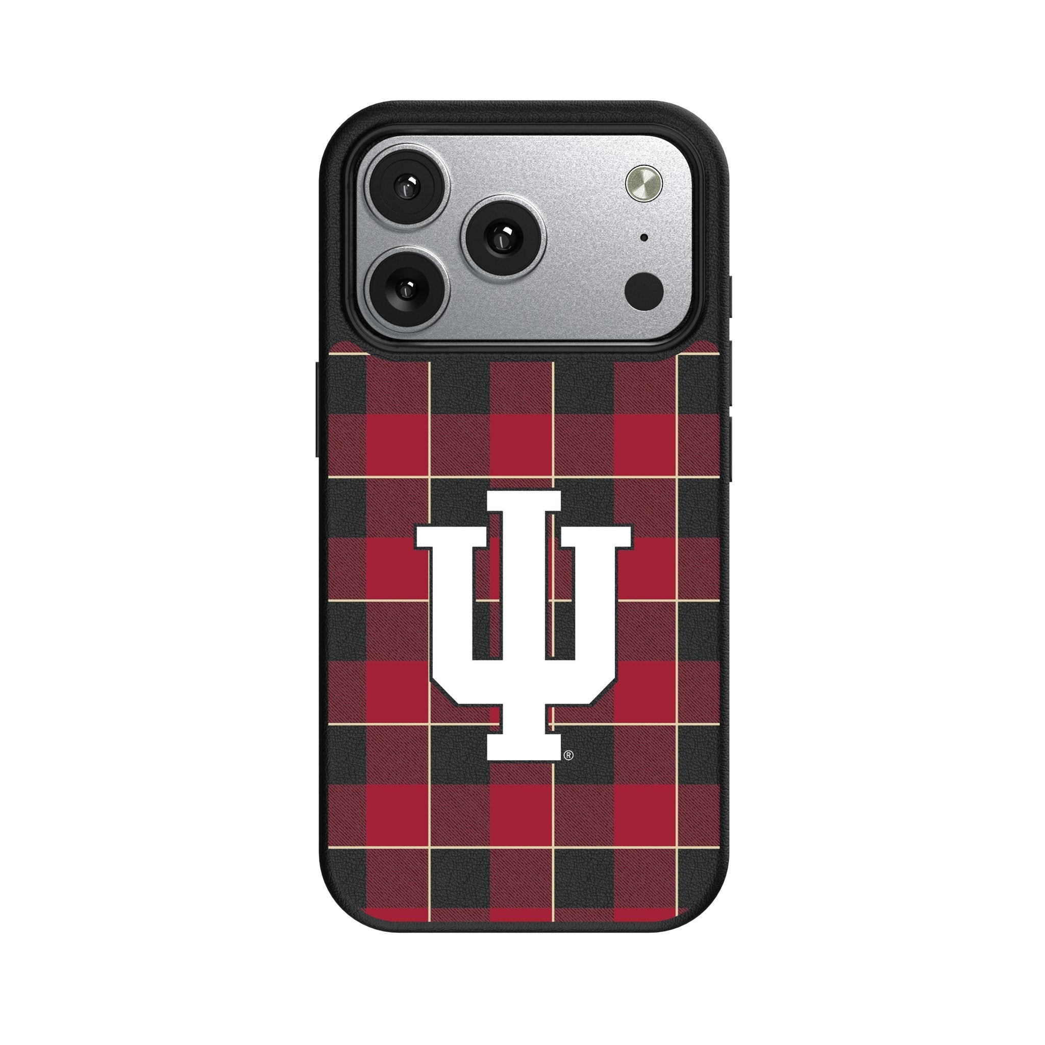 Indiana University Hoosiers Plaid MagSafe Compatible Phone Case for Apple iPhone 17 Series 2