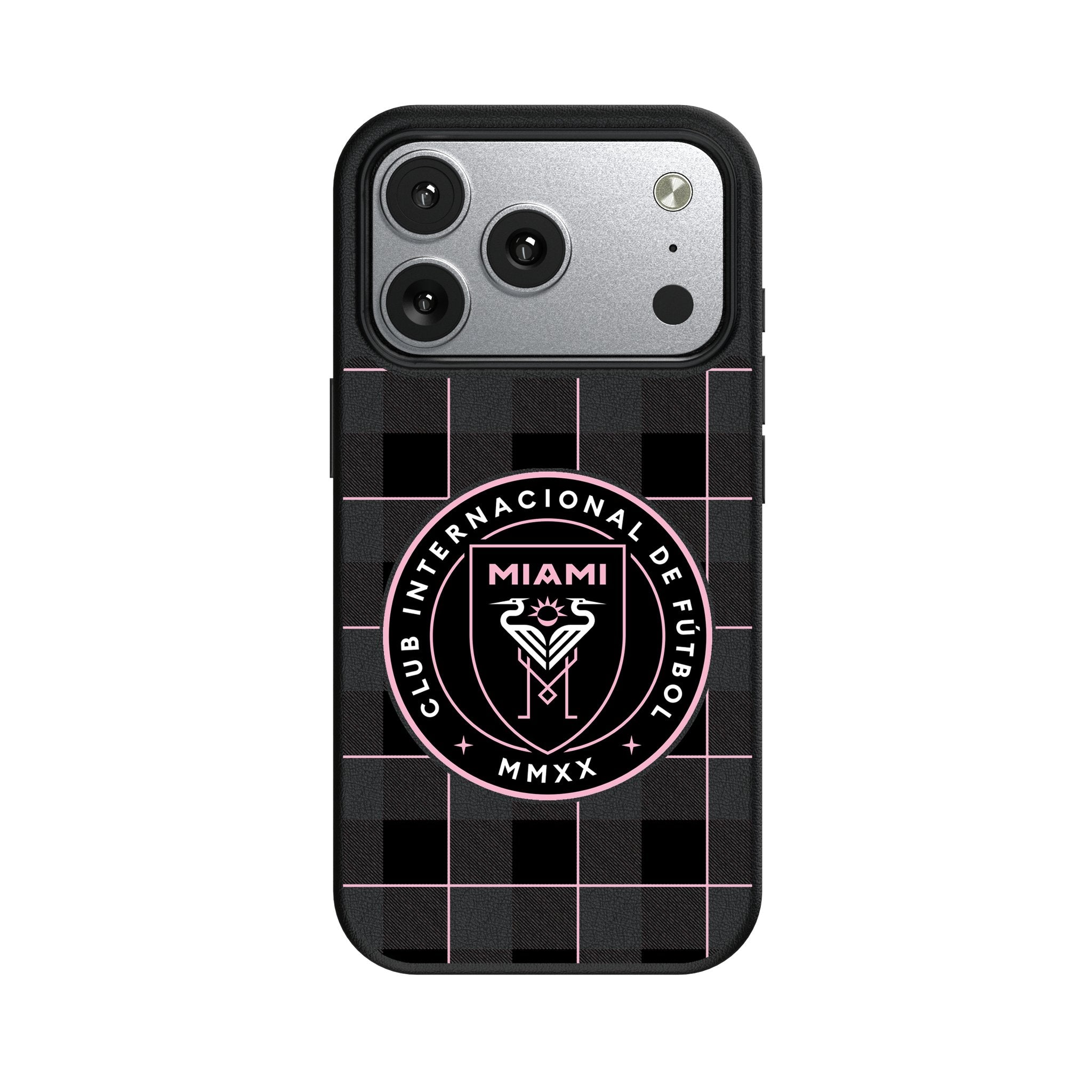 Inter Miami CF Plaid MagSafe Compatible Phone Case for Apple iPhone 17 Series