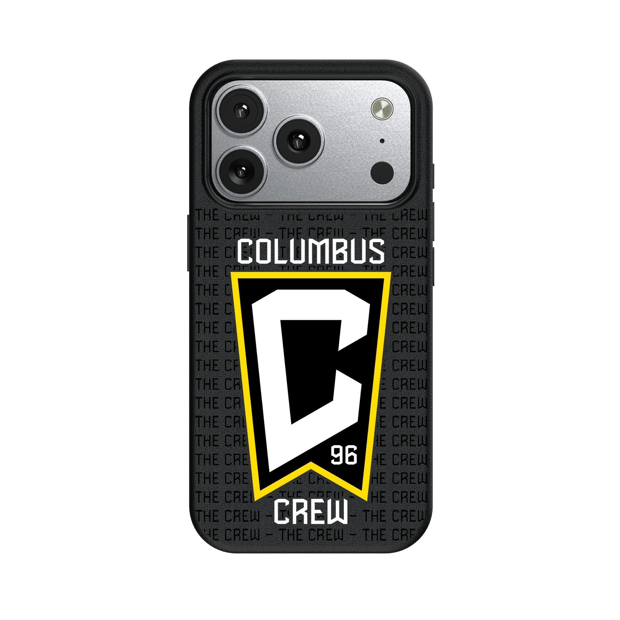 Columbus Crew Text Backdrop MagSafe Compatible Phone Case for Apple iPhone 17 Series
