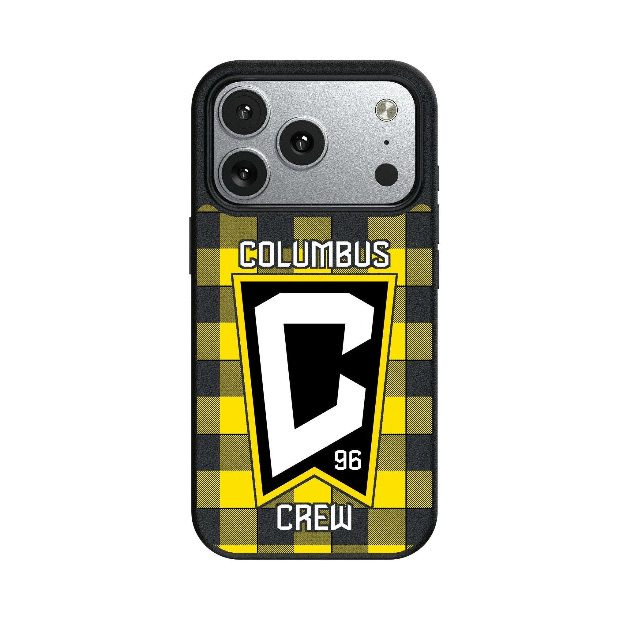 Columbus Crew Plaid MagSafe Compatible Phone Case for Apple iPhone 17 Series