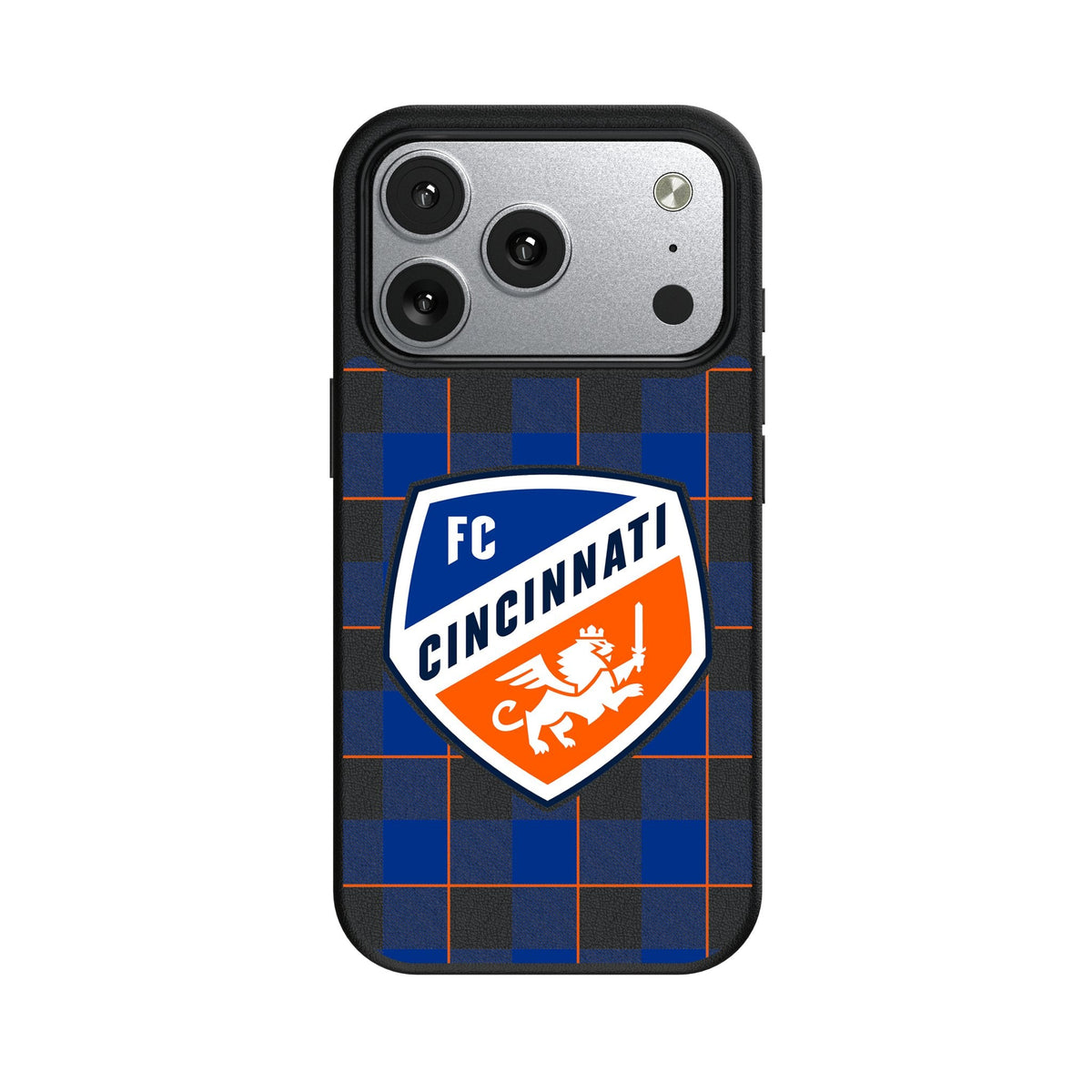 FC Cincinnati Plaid MagSafe Compatible Phone Case for Apple iPhone 17 Series