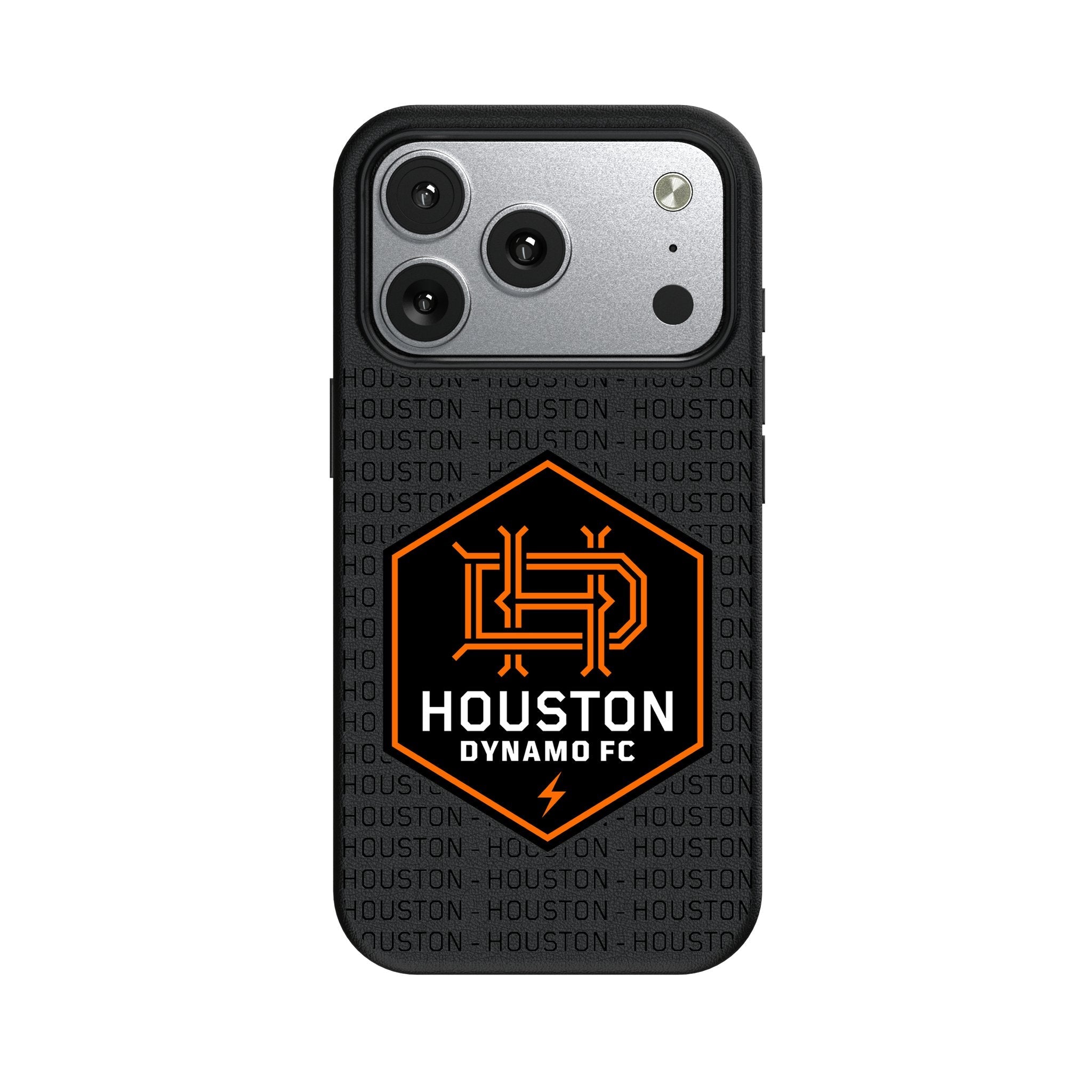 Houston Dynamo Text Backdrop MagSafe Compatible Phone Case for Apple iPhone 17 Series