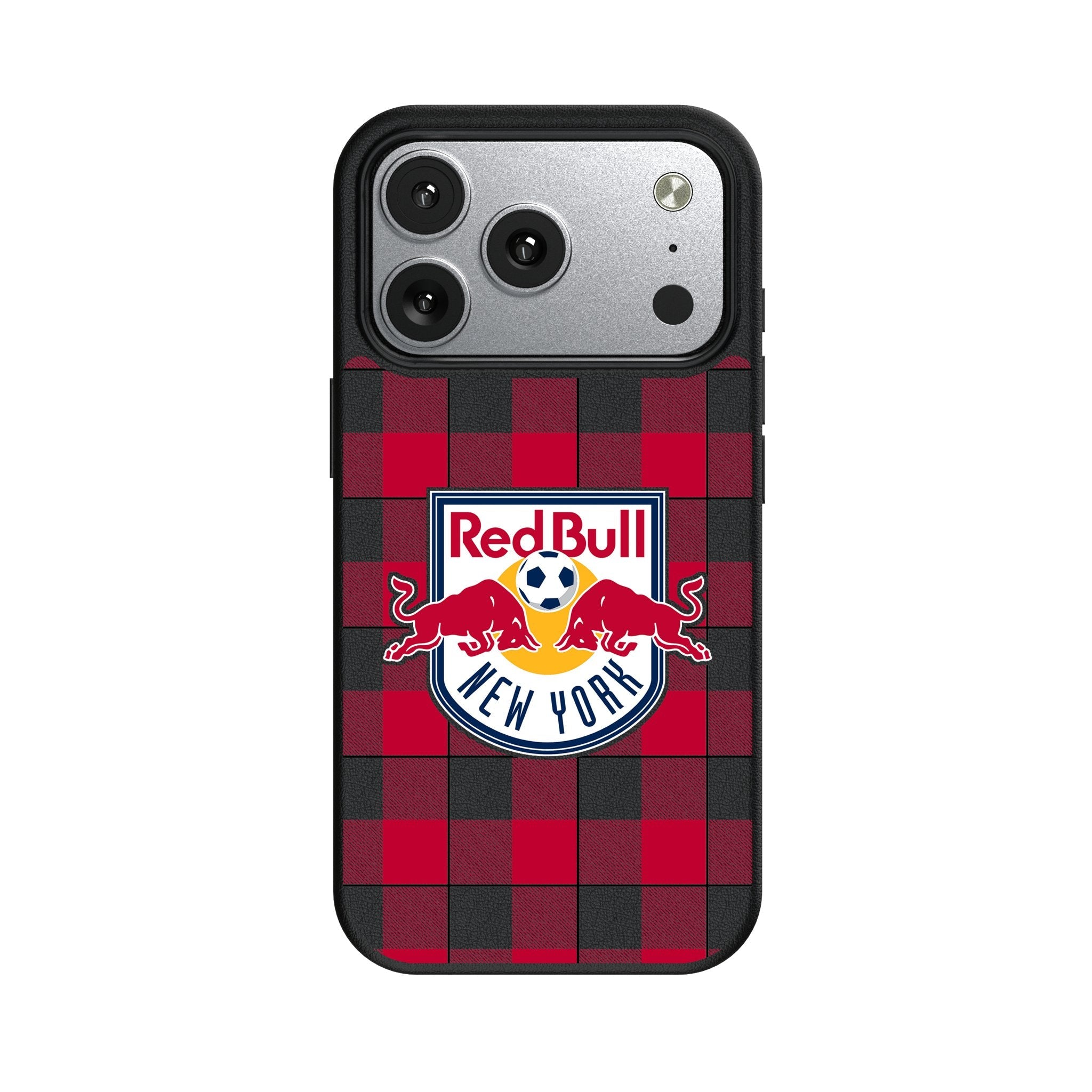 New York Red Bulls Plaid MagSafe Compatible Phone Case for Apple iPhone 17 Series