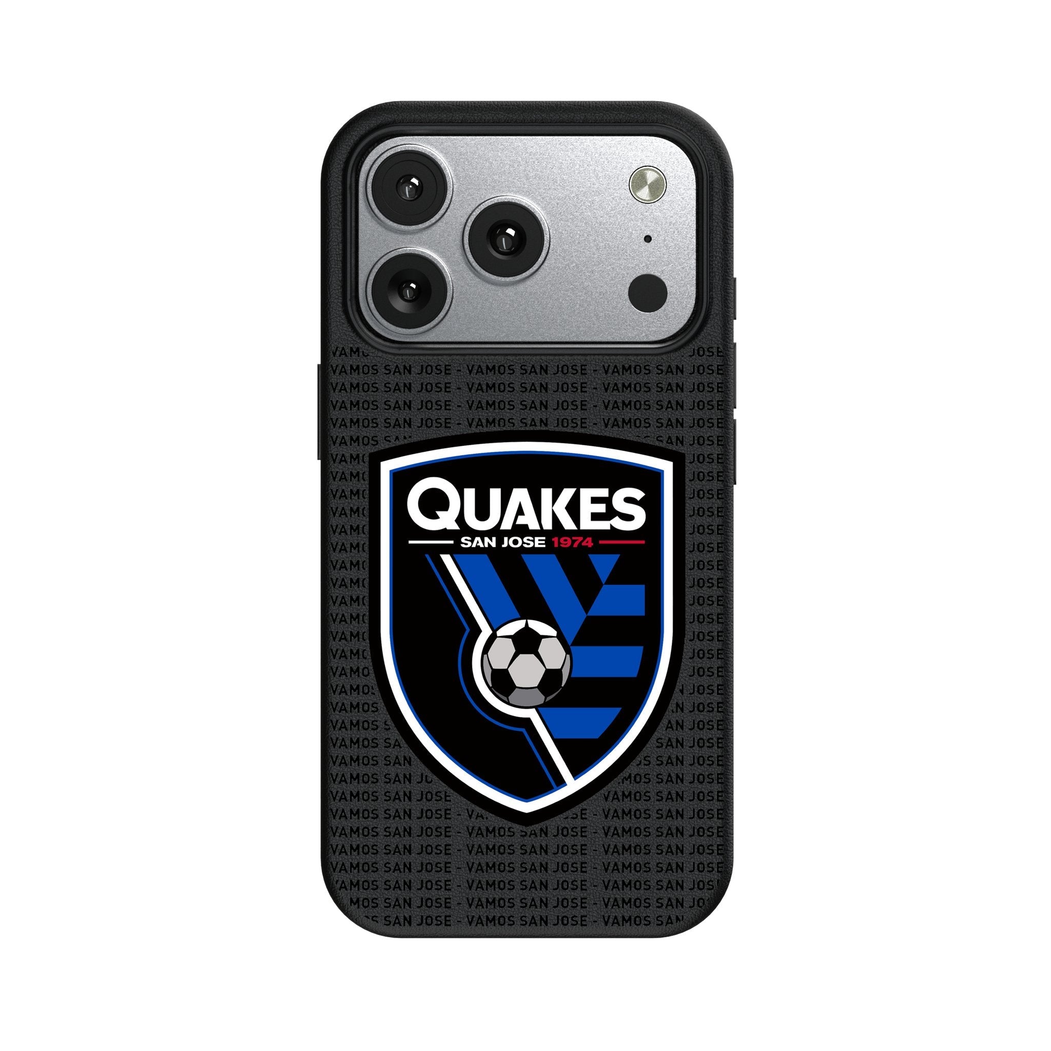 San Jose Earthquakes Text Backdrop MagSafe Compatible Phone Case for Apple iPhone 17 Series