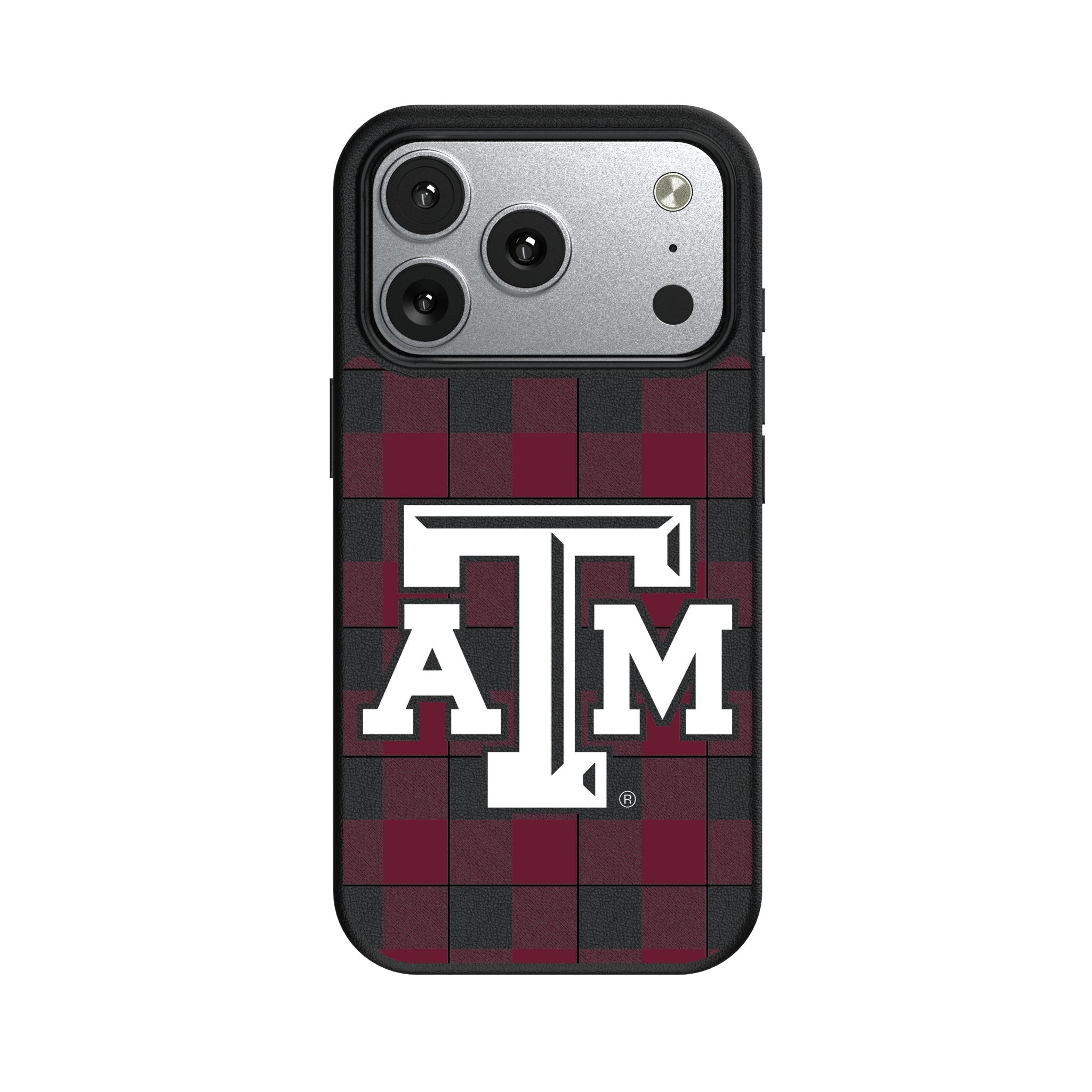 Texas A&M University Aggies Plaid MagSafe Compatible Phone Case for Apple iPhone 17 Series