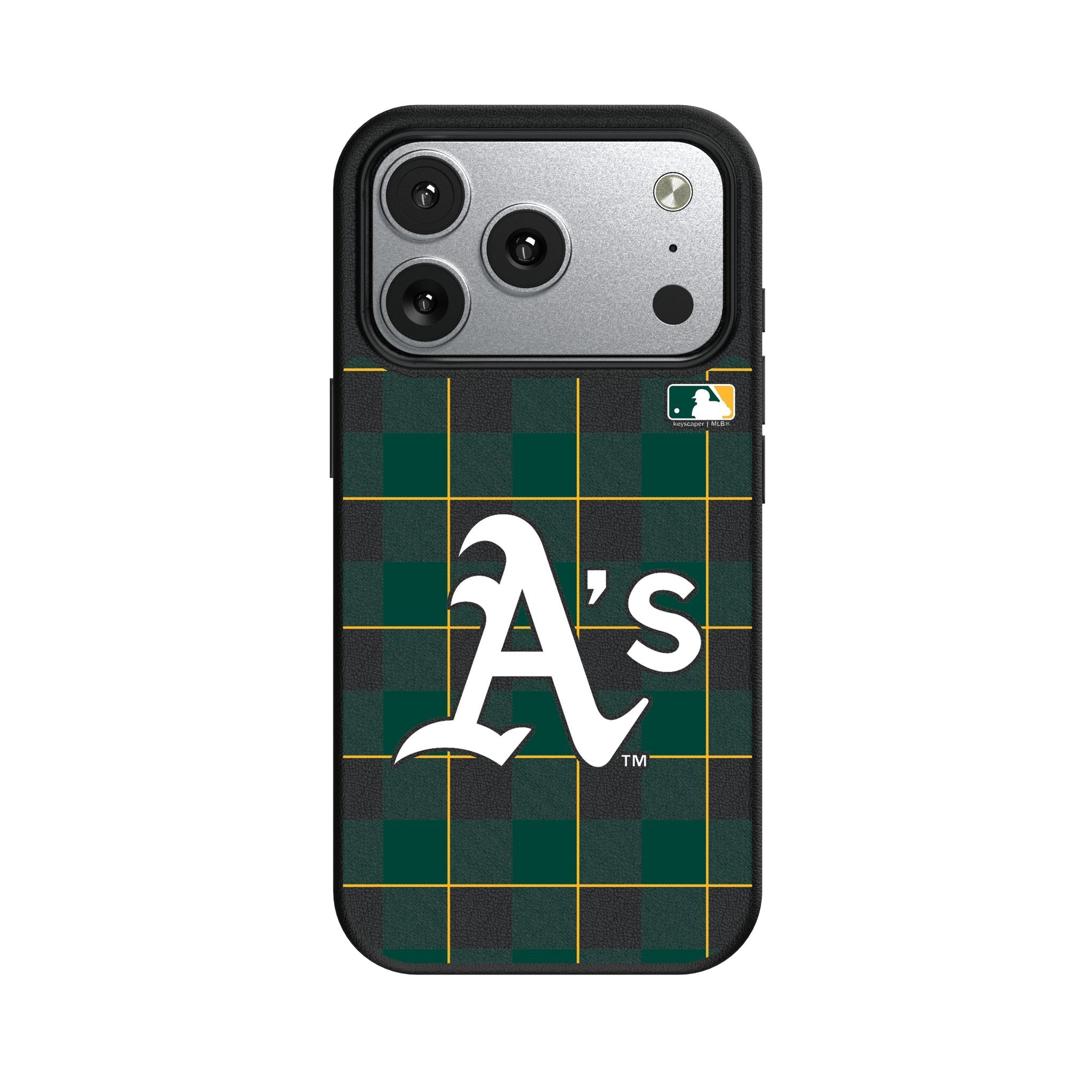 Oakland Athletics Plaid MagSafe Compatible Phone Case for Apple iPhone 17 Series 2