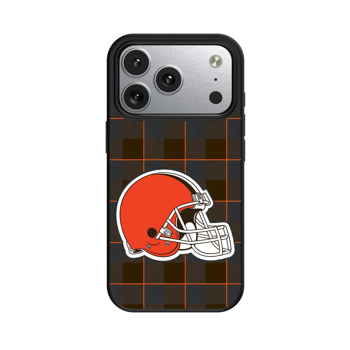 Cleveland Browns Plaid MagSafe Compatible Phone Case for Apple iPhone 17 Series
