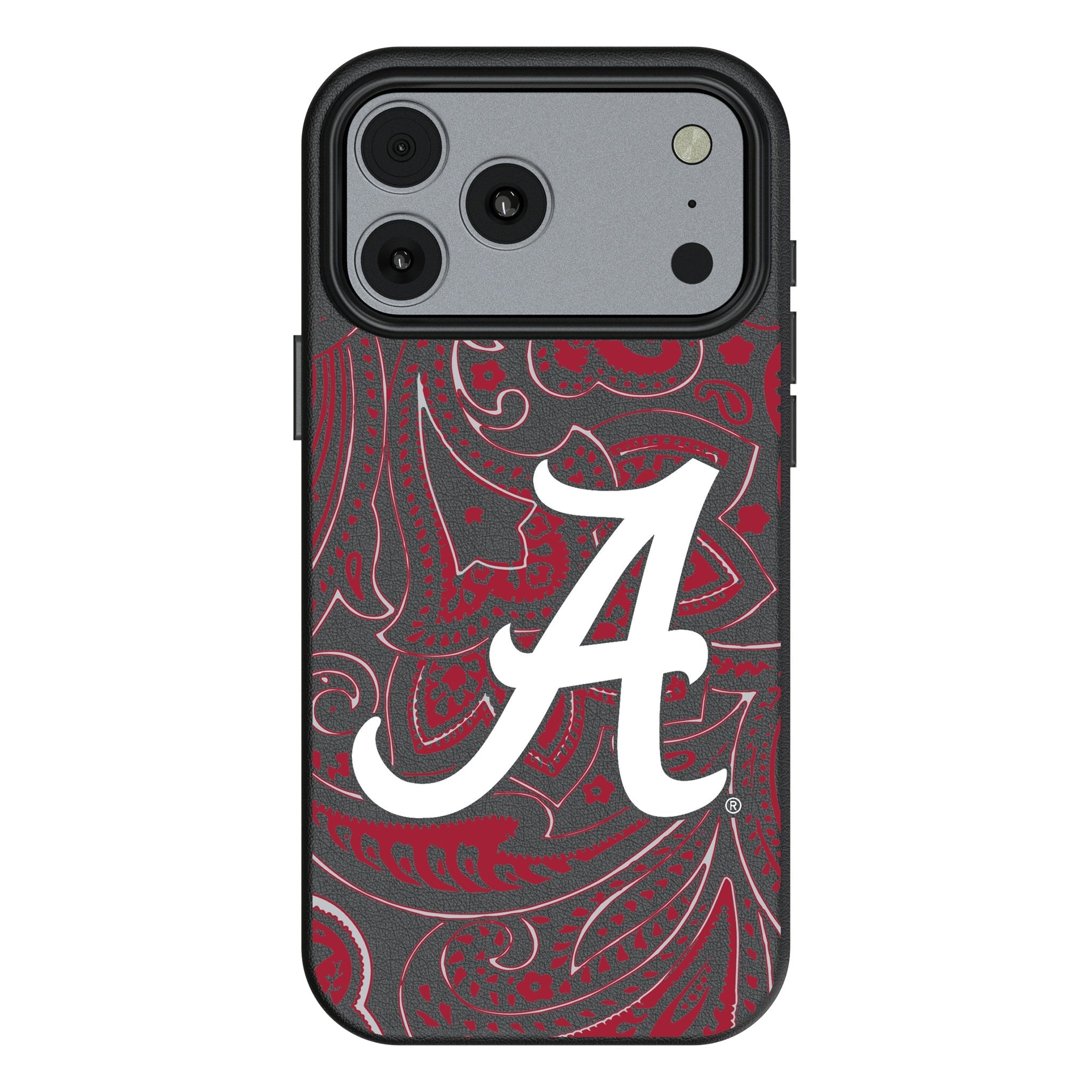 University of Alabama Crimson Tide Script A Paisley MagSafe Compatible Phone Case for Apple iPhone 17 Series