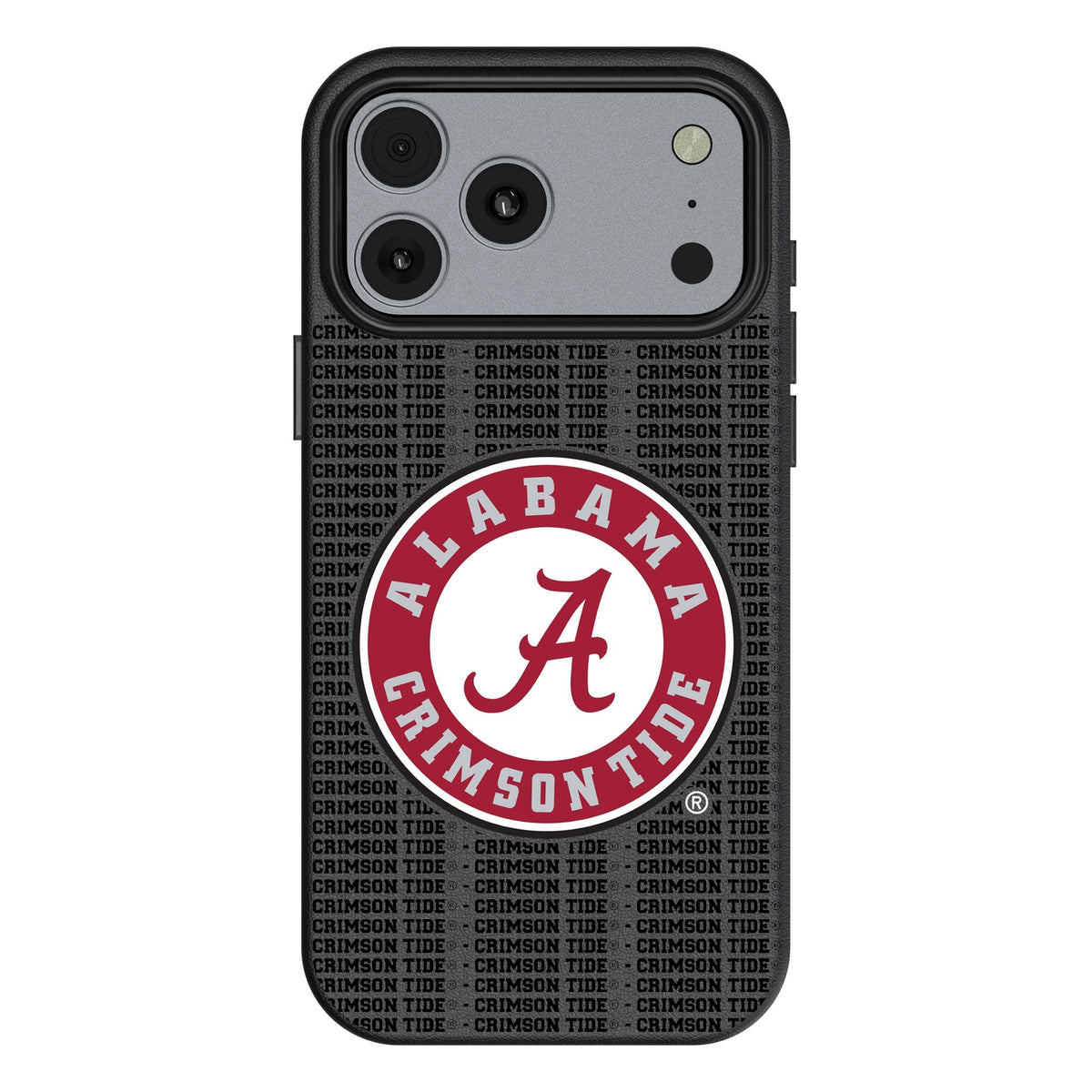 University of Alabama Crimson Tide Text Backdrop MagSafe Compatible Phone Case for Apple iPhone 17 Series