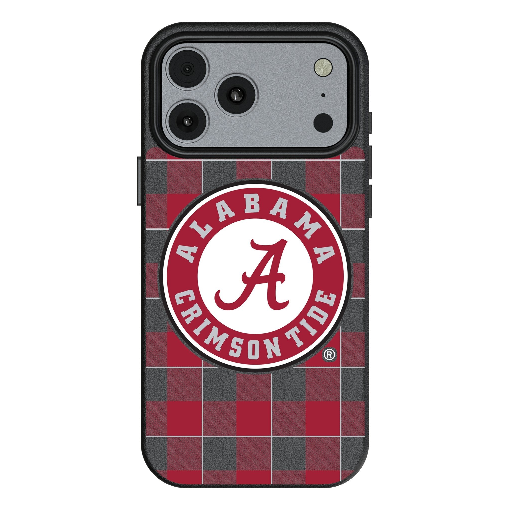 University of Alabama Crimson Tide Plaid MagSafe Compatible Phone Case for Apple iPhone 17 Series 1
