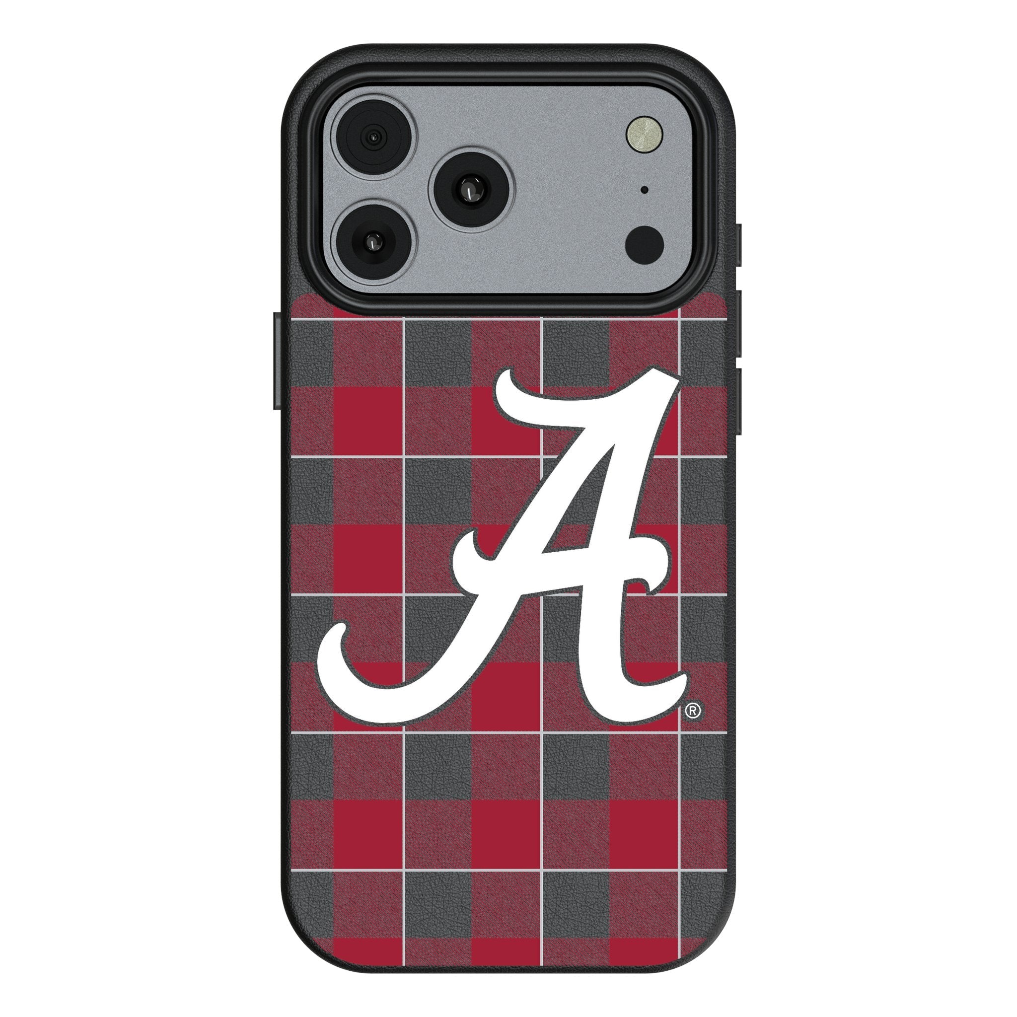 University of Alabama Crimson Tide Script A Plaid MagSafe Compatible Phone Case for Apple iPhone 17 Series