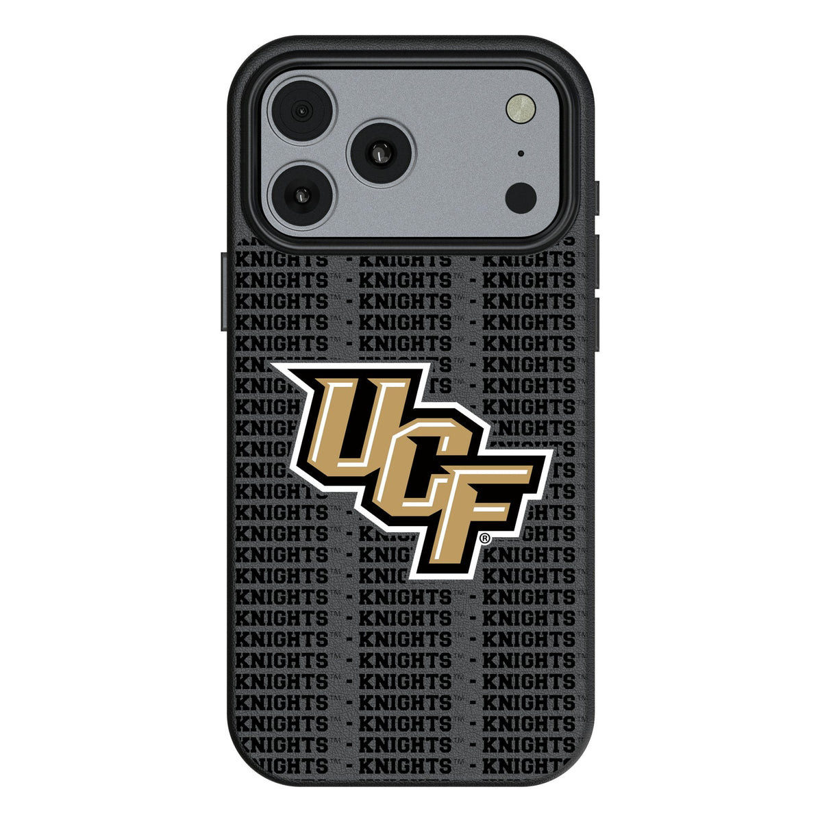 University of Central Florida Golden Knights Text Backdrop MagSafe Compatible Phone Case for Apple iPhone 17 Series