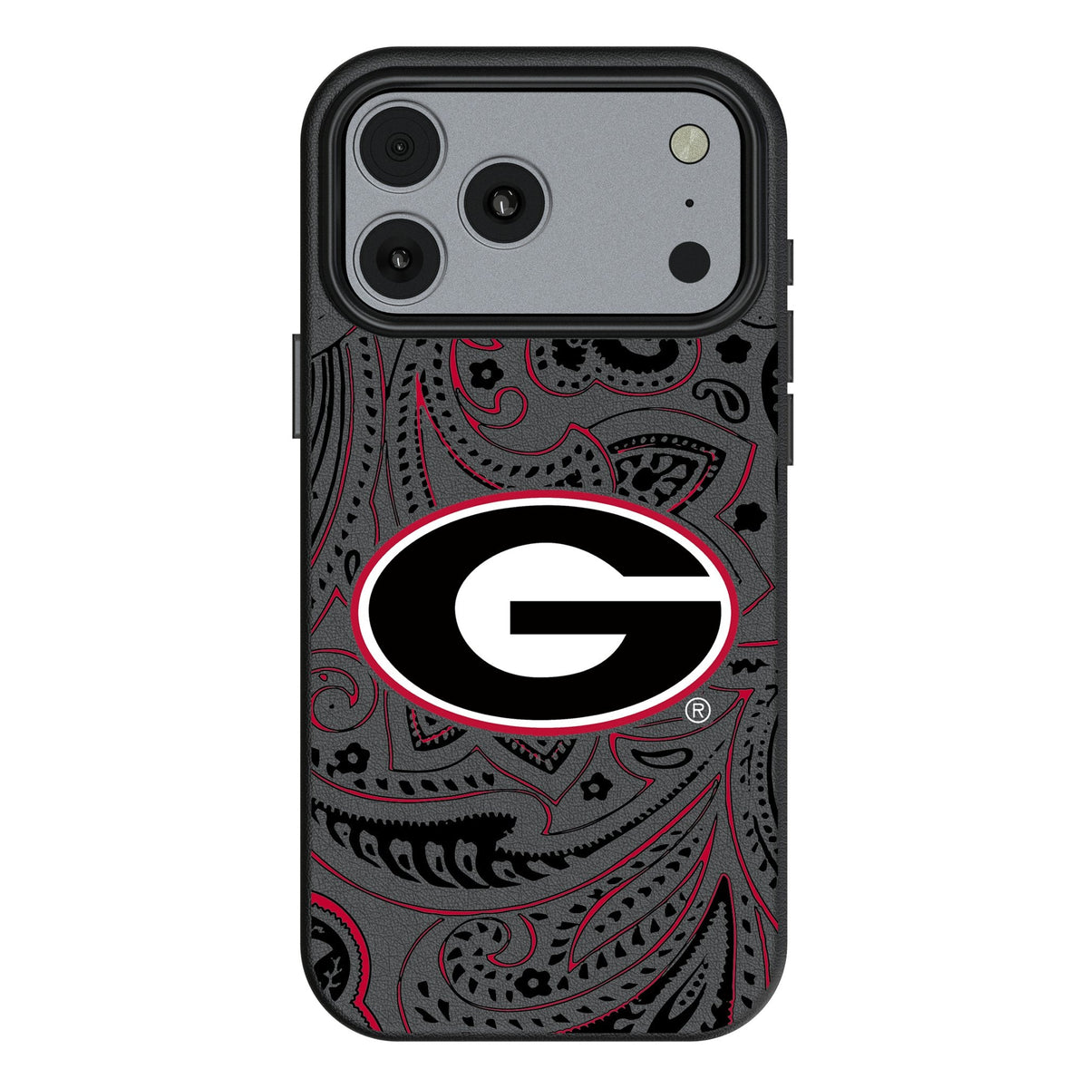 University of Georgia Bulldogs Paisley MagSafe Compatible Phone Case for Apple iPhone 17 Series 1