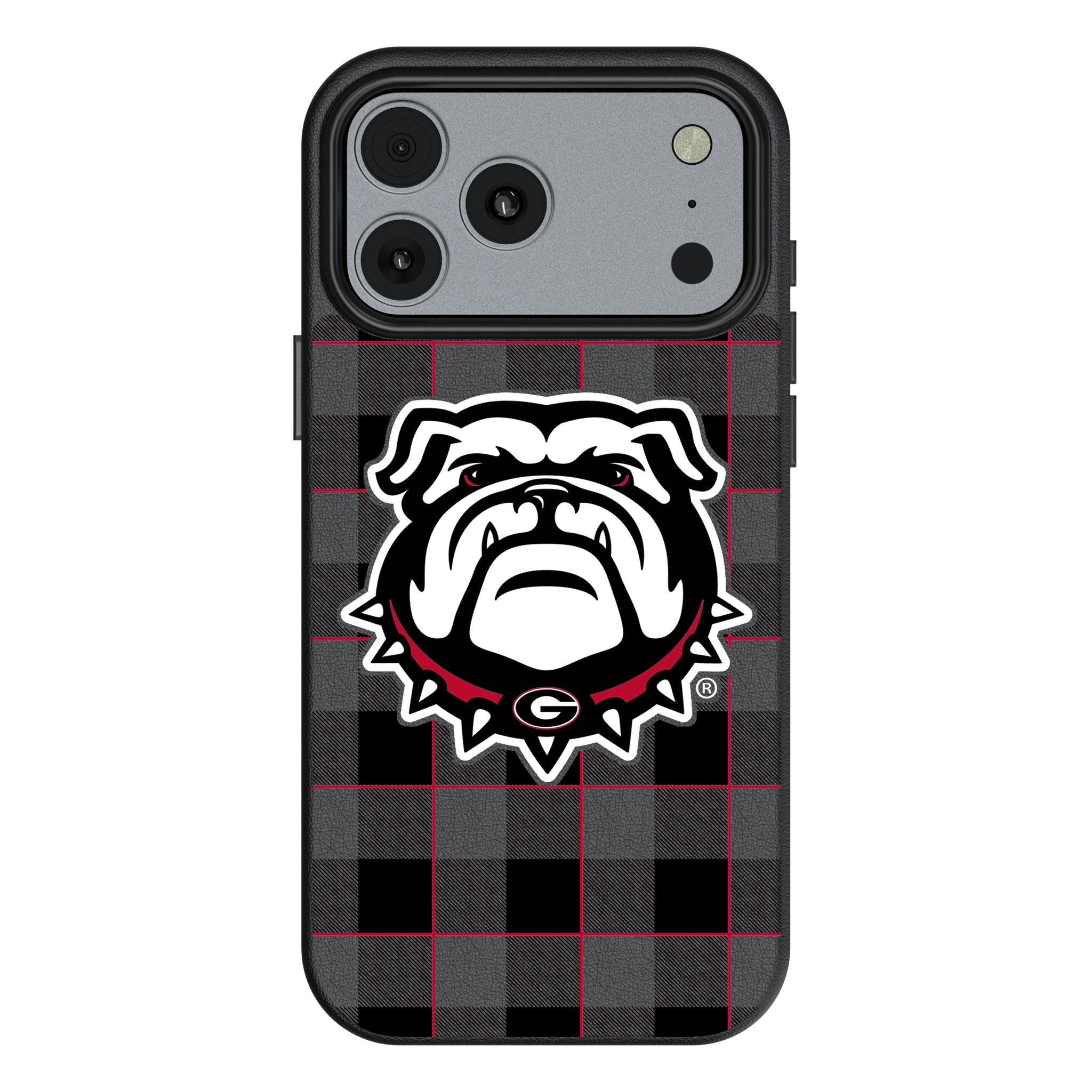 University of Georgia Bulldogs Uga Plaid MagSafe Compatible Phone Case for Apple iPhone 17 Series 1