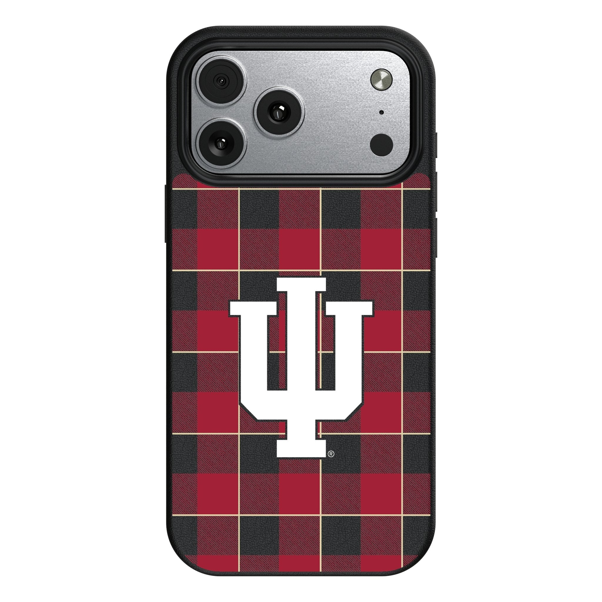 Indiana University Hoosiers Plaid MagSafe Compatible Phone Case for Apple iPhone 17 Series 1