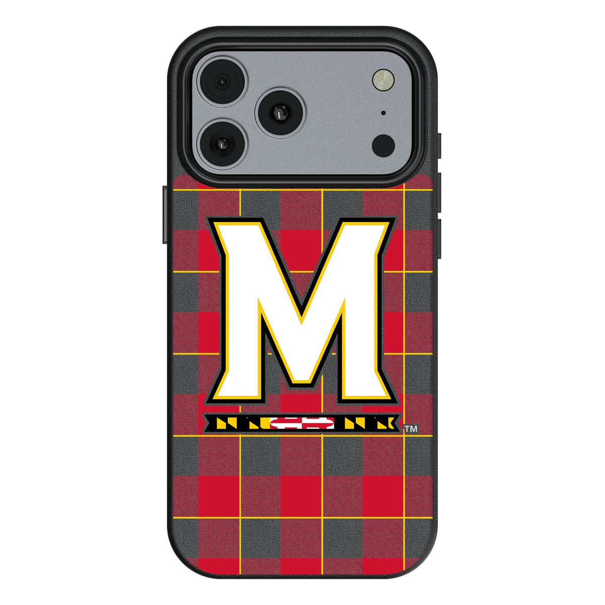 University of Maryland Terrapins Plaid MagSafe Compatible Phone Case for Apple iPhone 17 Series
