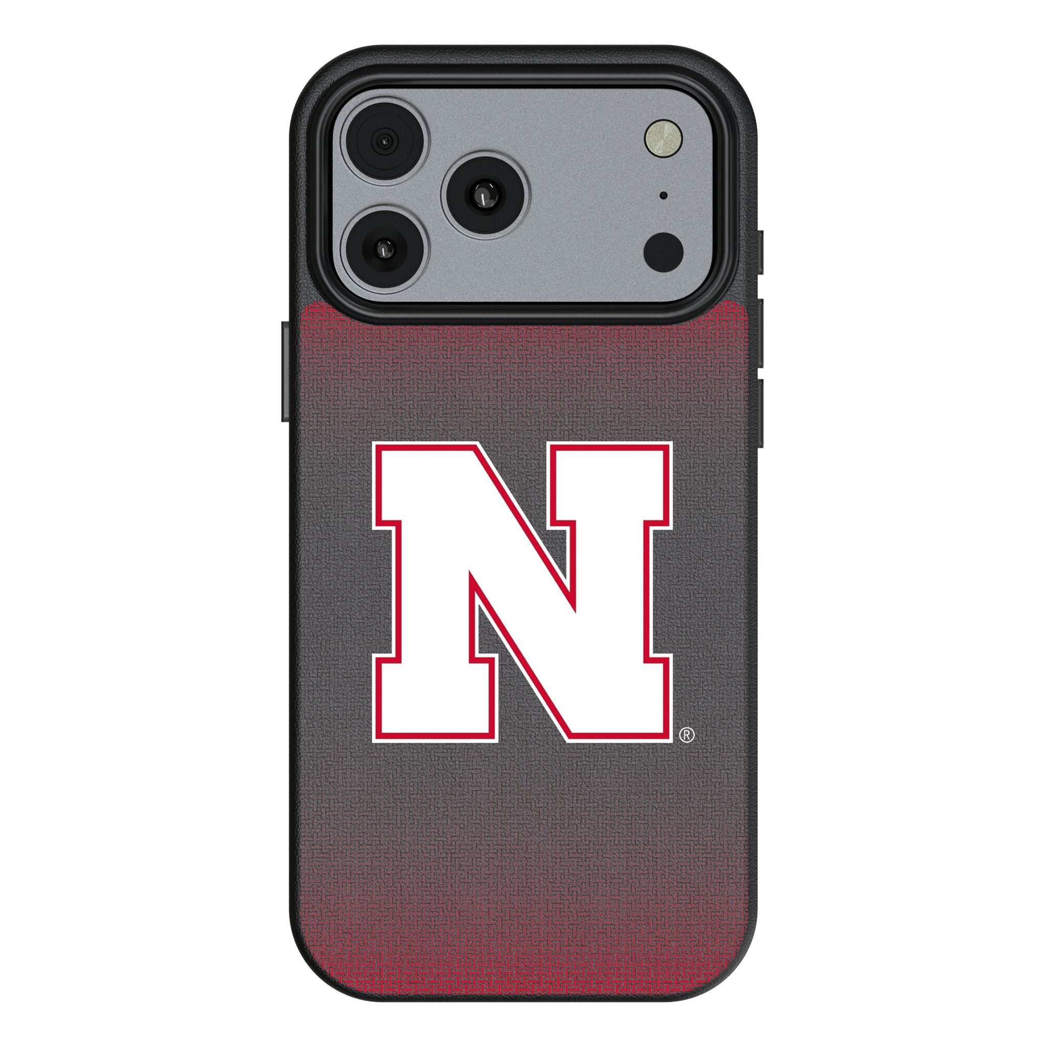 University of Nebraska Huskers Block N Linen MagSafe Compatible Phone Case for Apple iPhone 17 Series 1