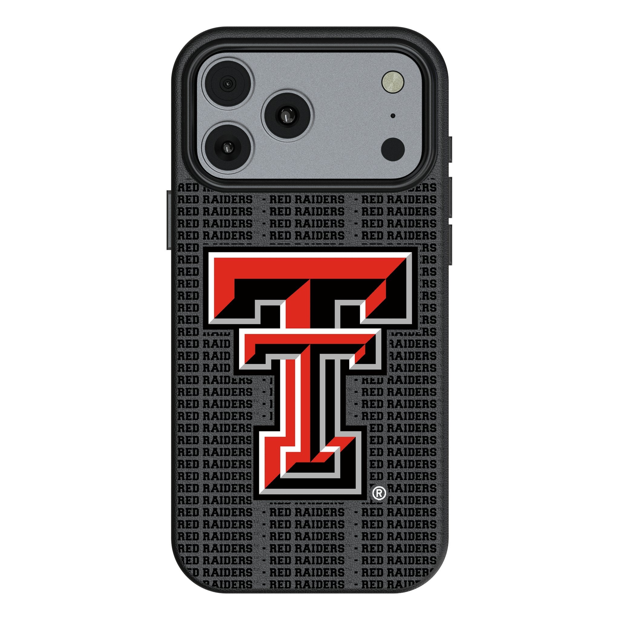 Texas Tech Red Raiders Text Backdrop MagSafe Compatible Phone Case for Apple iPhone 17 Series 1