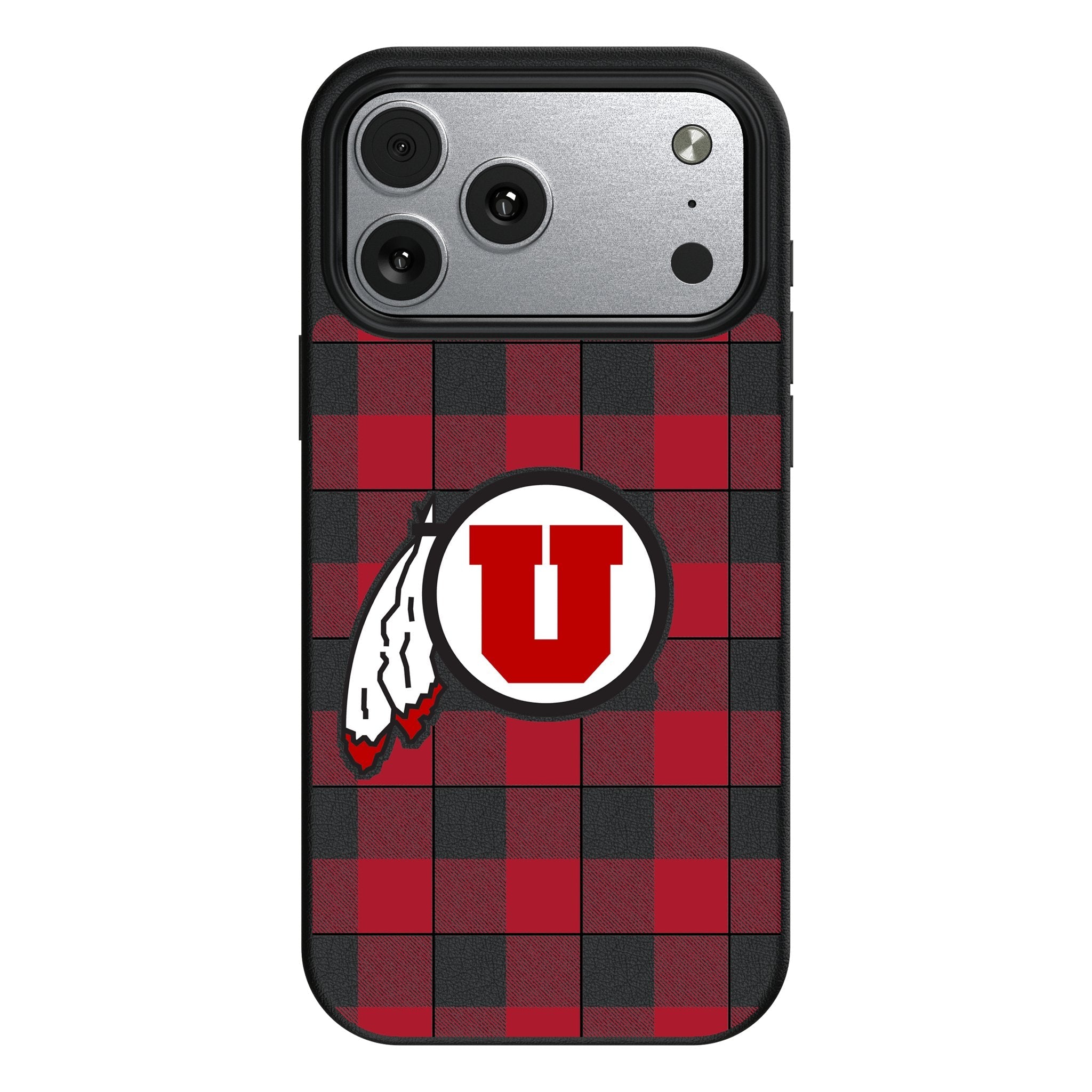 University of Utah Utes Plaid MagSafe Compatible Phone Case for Apple iPhone 17 Series 1