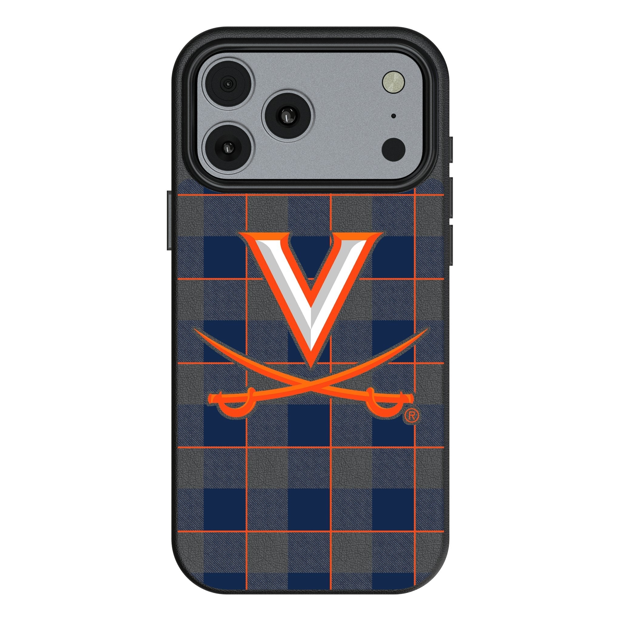University of Virginia Cavaliers Plaid MagSafe Compatible Phone Case for Apple iPhone 17 Series 1