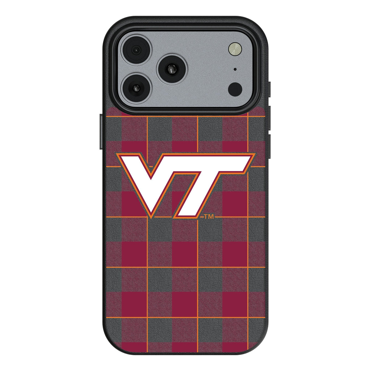 Virginia Tech Hokies Plaid MagSafe Compatible Phone Case for Apple iPhone 17 Series