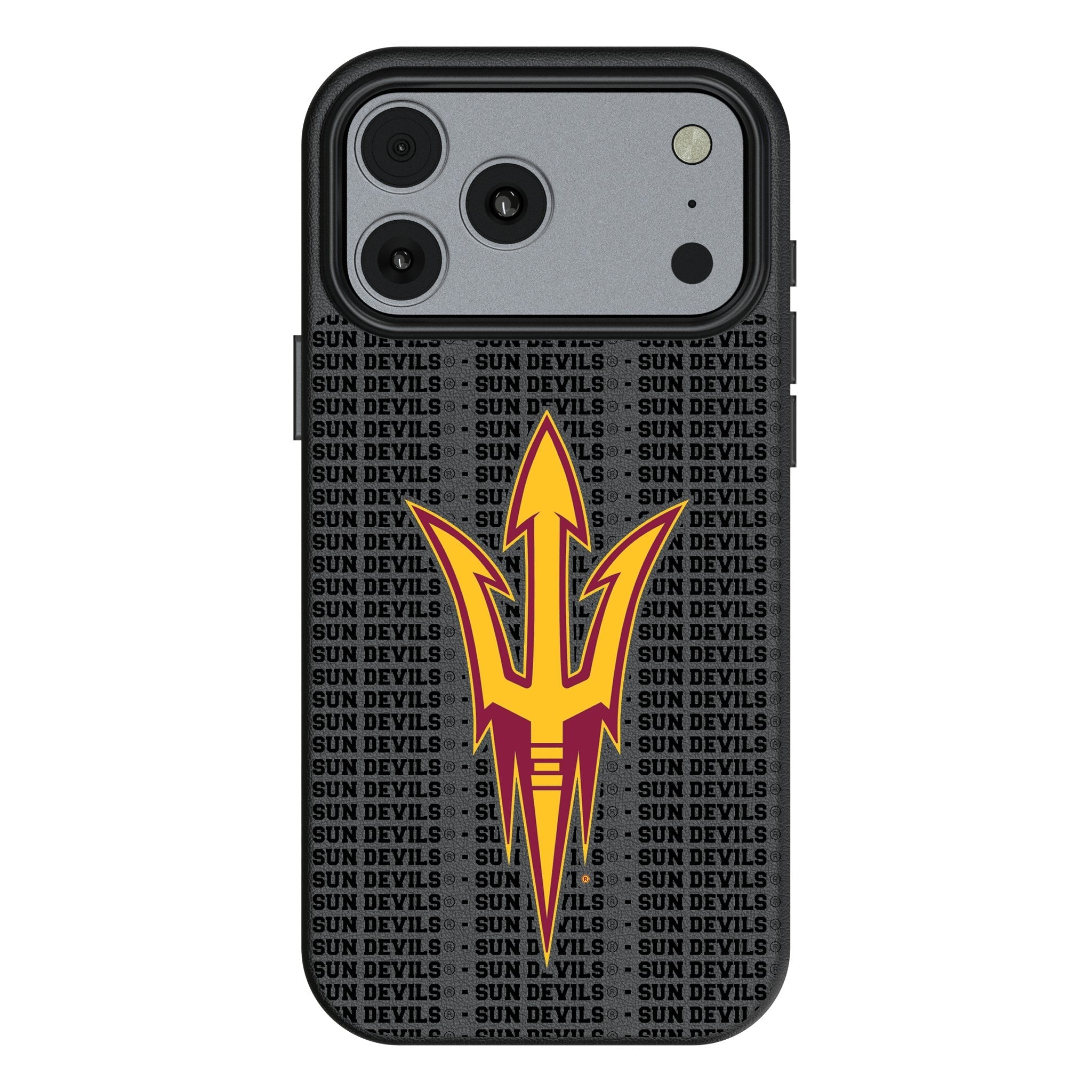 Arizona State University Sun Devils Text Backdrop MagSafe Compatible Phone Case for Apple iPhone 17 Series