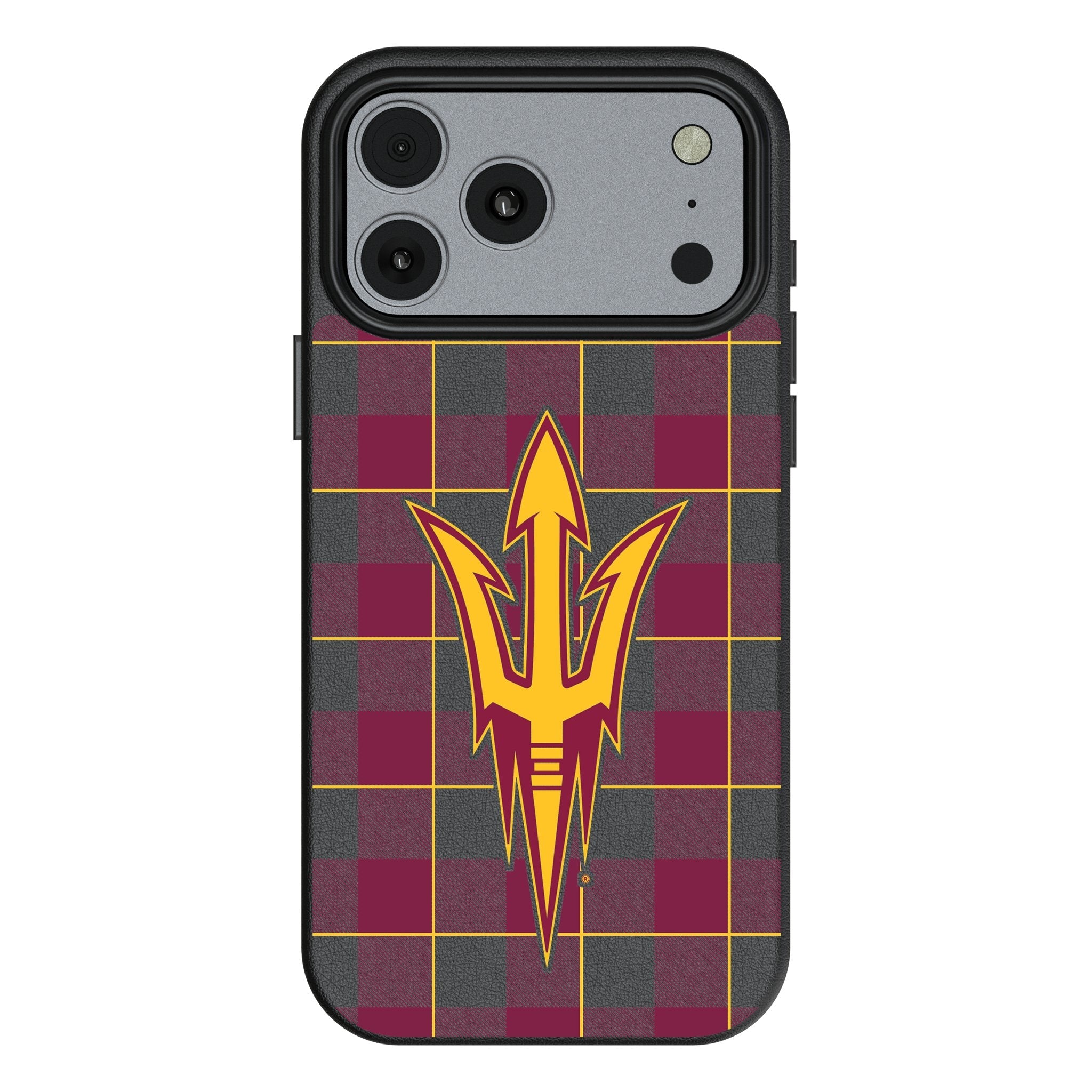Arizona State University Sun Devils Plaid MagSafe Compatible Phone Case for Apple iPhone 17 Series
