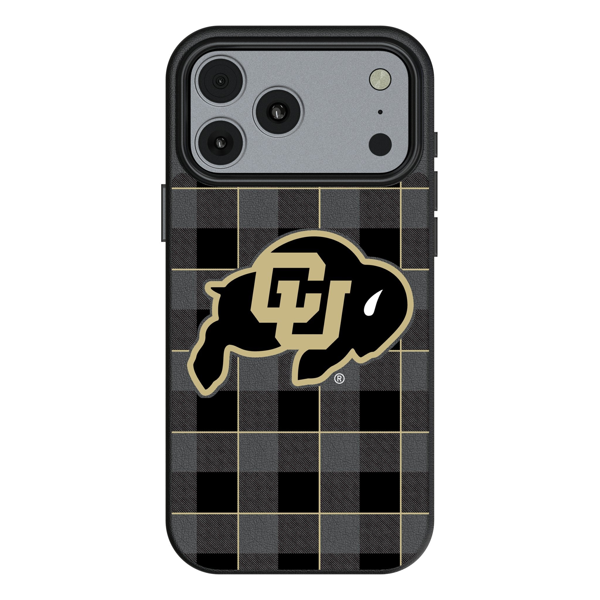University of Colorado Buffaloes Plaid MagSafe Compatible Phone Case for Apple iPhone 17 Series 1