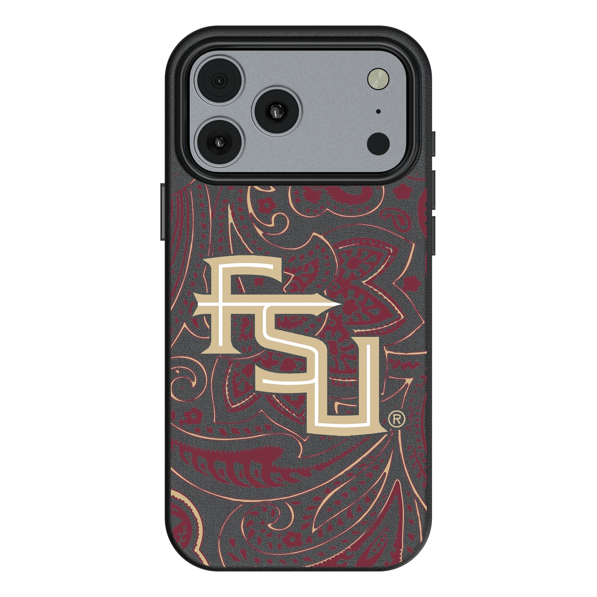 Florida State University Seminoles Athletic Wordmark Paisley MagSafe Compatible Phone Case for Apple iPhone 17 Series