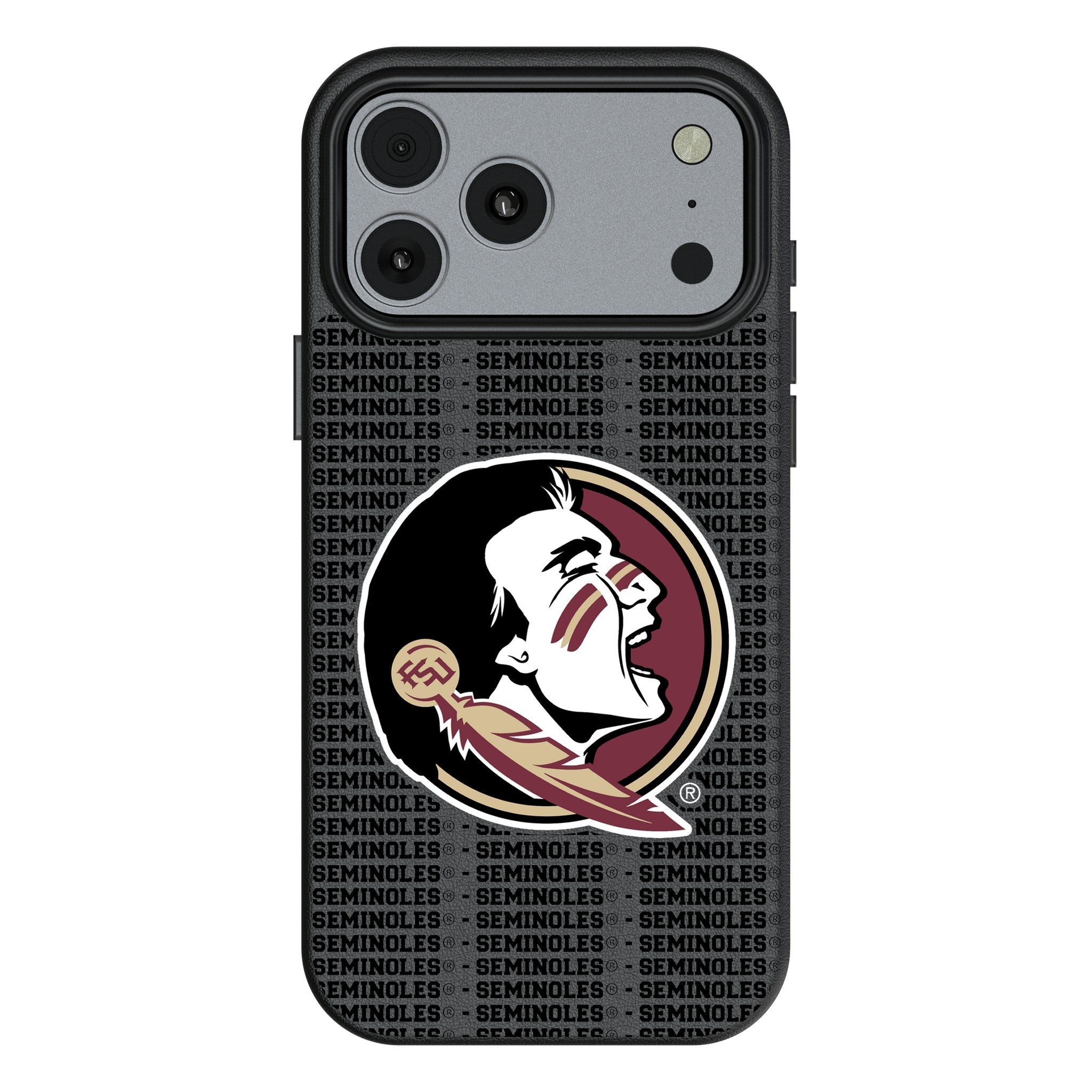 Florida State University Seminoles Text Backdrop MagSafe Compatible Phone Case for Apple iPhone 17 Series